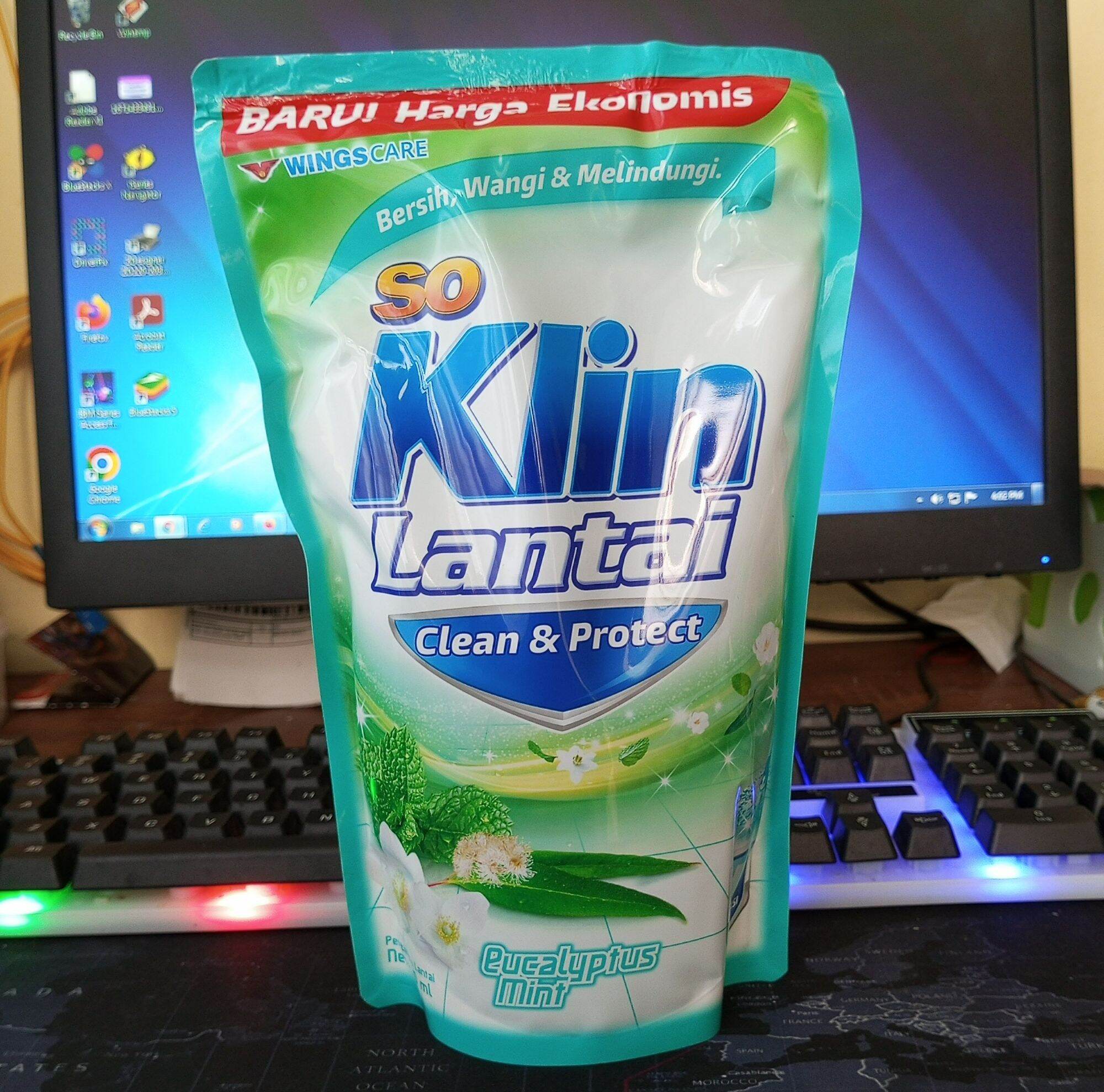 SOKLIN Lantai Clean Protect 700ml Pembersih Pewangi Lantai So Klin