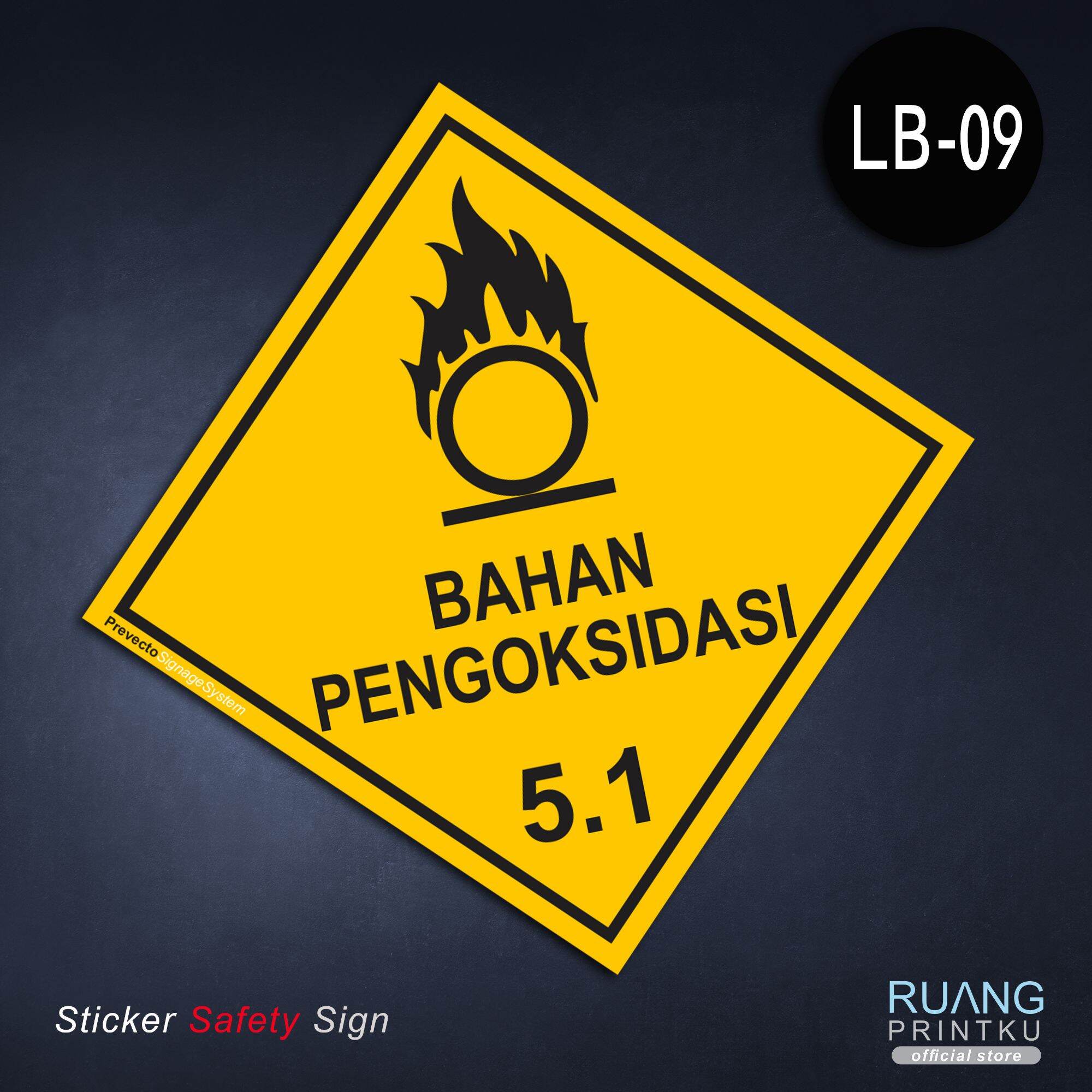 Stiker Label Limbah B3 Bahan Pengoksidasi Lazada Indonesia