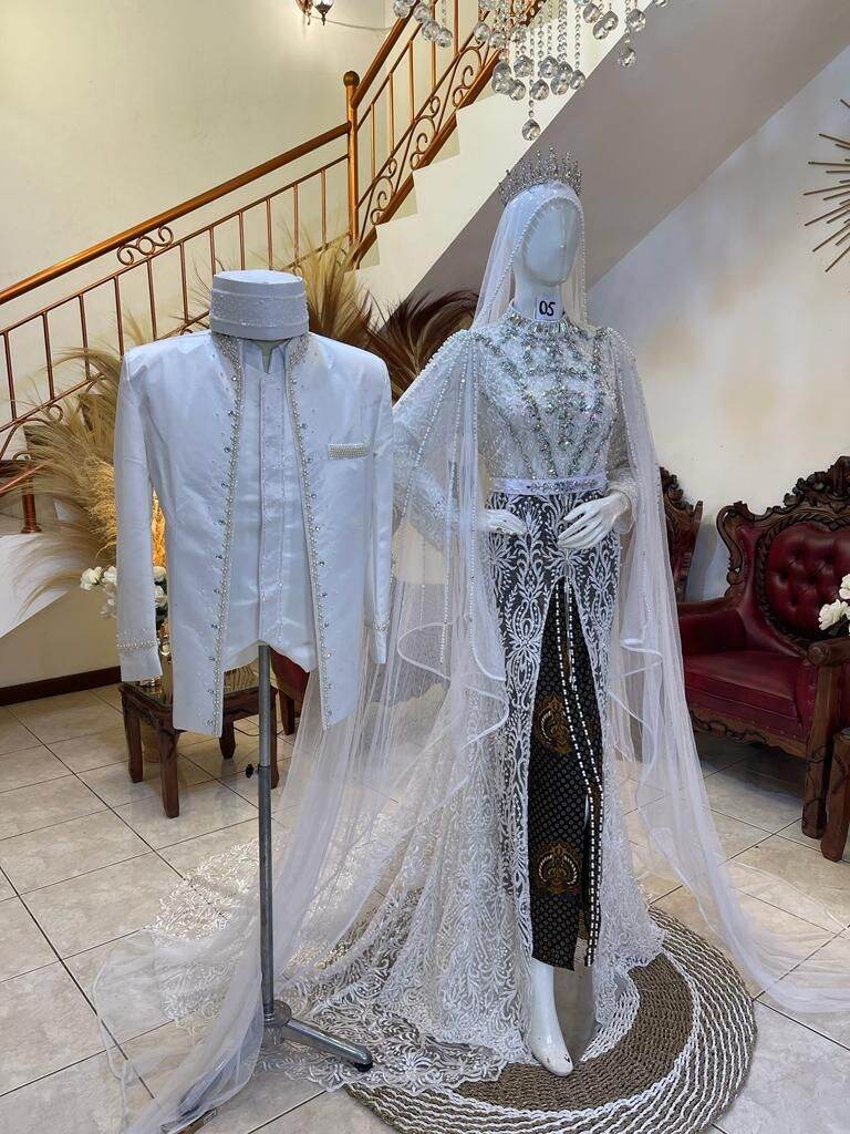 Kebaya Akad Nikah Sepasang Kebaya Akad Nikah Full Payet Lazada