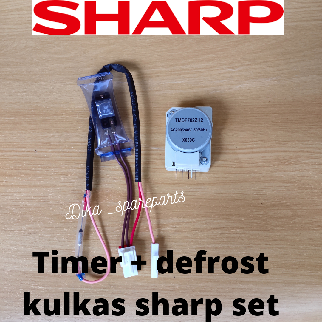 Timer Bimetal Defrost Fuse Kulkas Sharp 2 Pintu Set Lazada