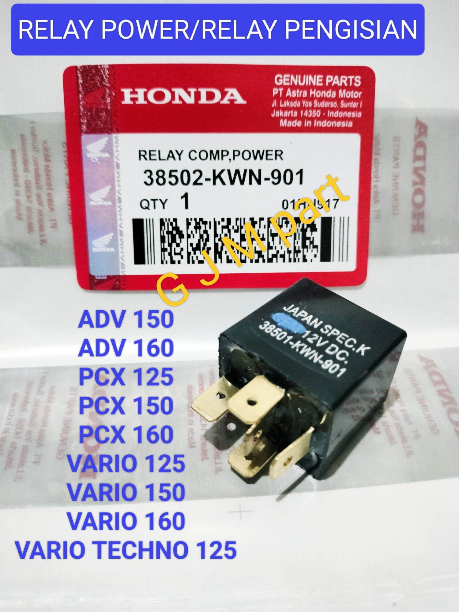 Relay Comp Power Relay Pengisian Relay Kaki Honda Vario Techno