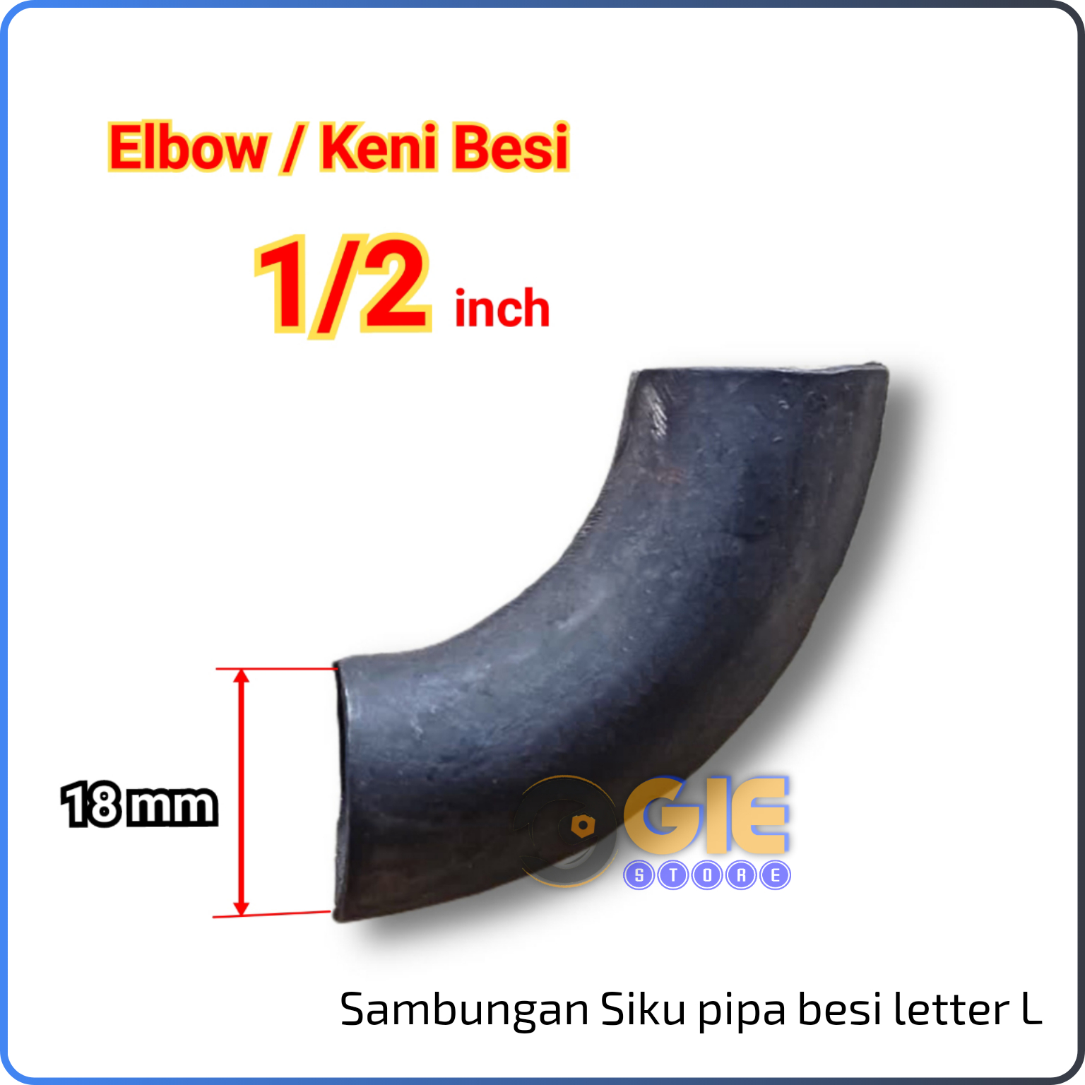 Elbo Keni Elbow Pipa 1 2 Inch Las Aksesoris Pagar Dan Tralis Besi Tempa