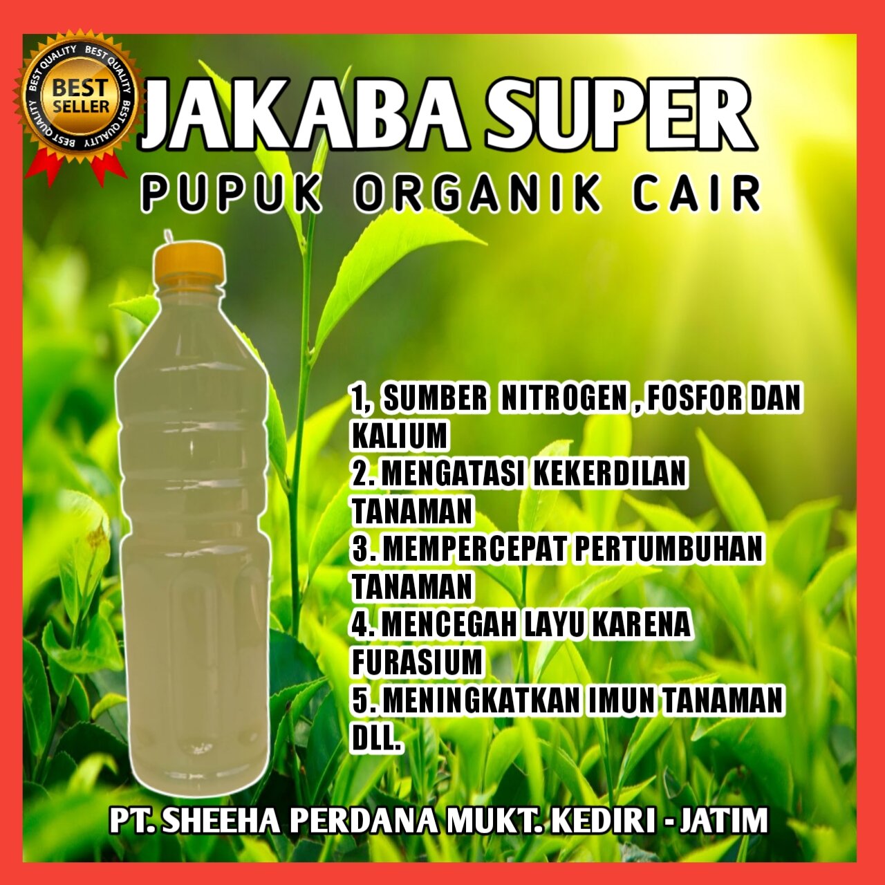 Pupuk Organik Cair Jakaba Super 1 Liter Lazada Indonesia