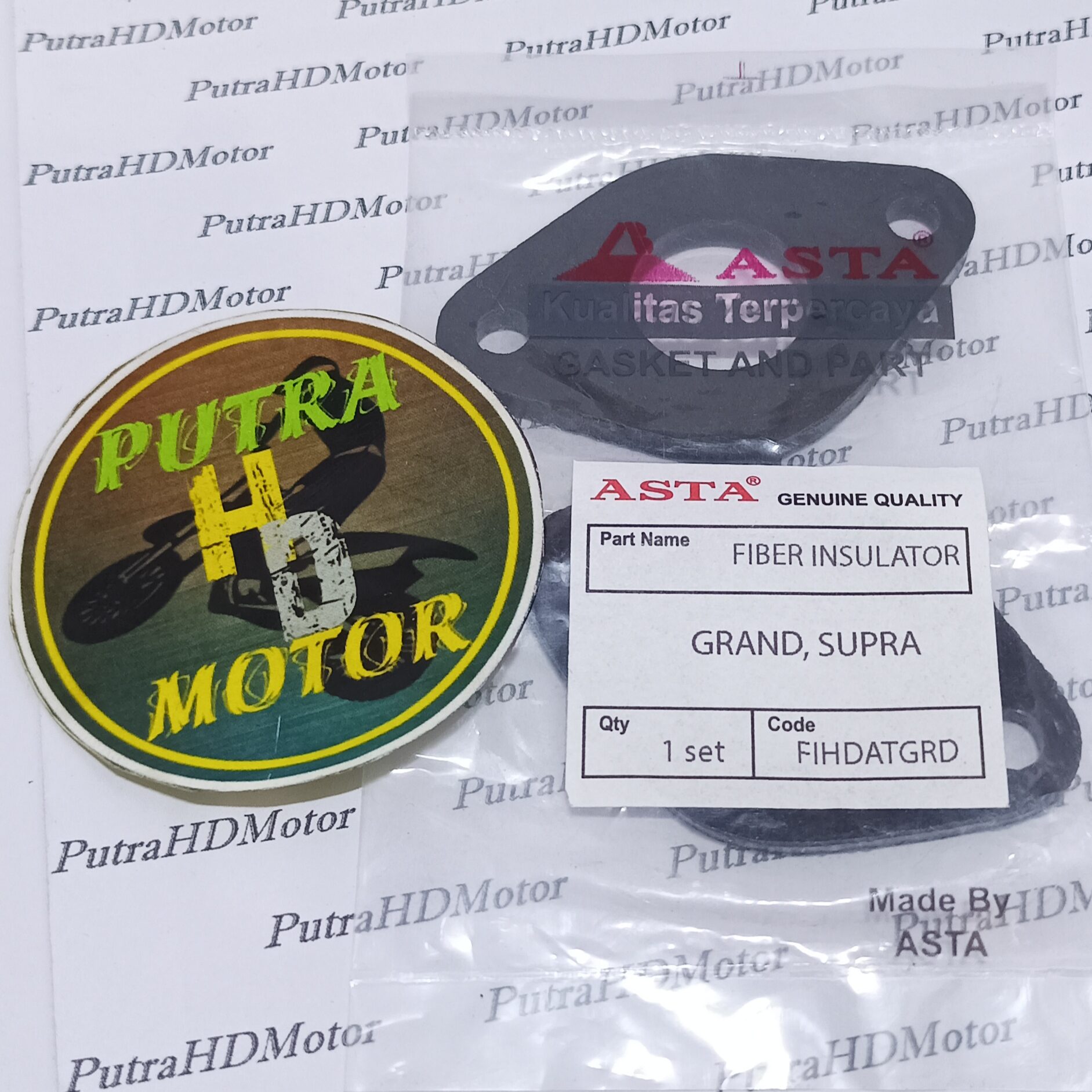 Bonit Ebonit Fiber Karbu Insulator Manipol Karburator Honda Grand