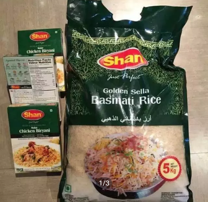 Beras Basmati Shan 1 Kg Plus Bumbu Shan Biryani 60gr Creamy Sella