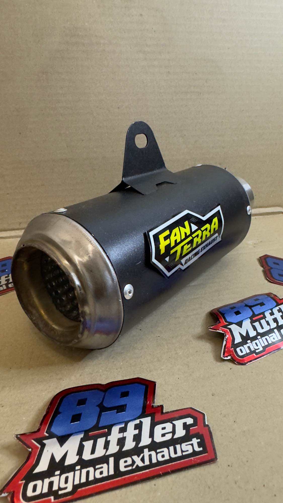 Knalpot Racing Silencer Only Inlet 50 GP1 Black Edition Pantera