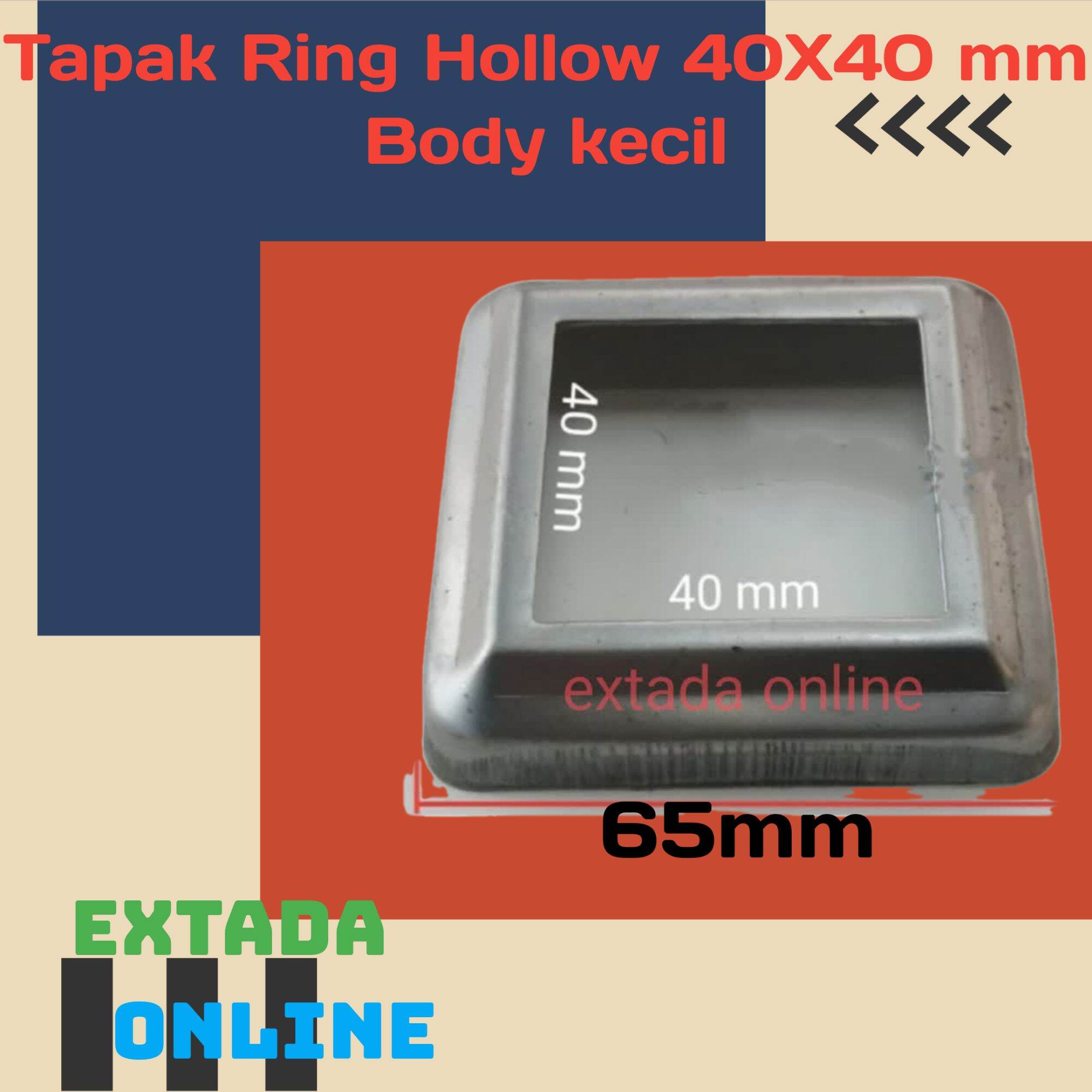 Ring Hollow Tapak 40X40 Body Kecil Asesoris Ornamen Pagar Plat Besi