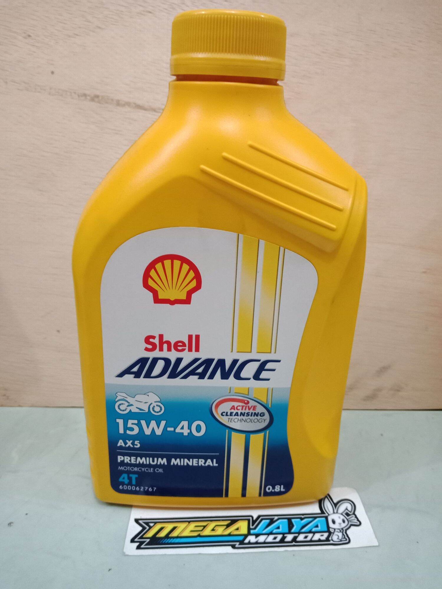 OLI SHELL ADVANCE AX5 15W40 800 ML OLI SHELL AX5 15W40 0 8 LITER