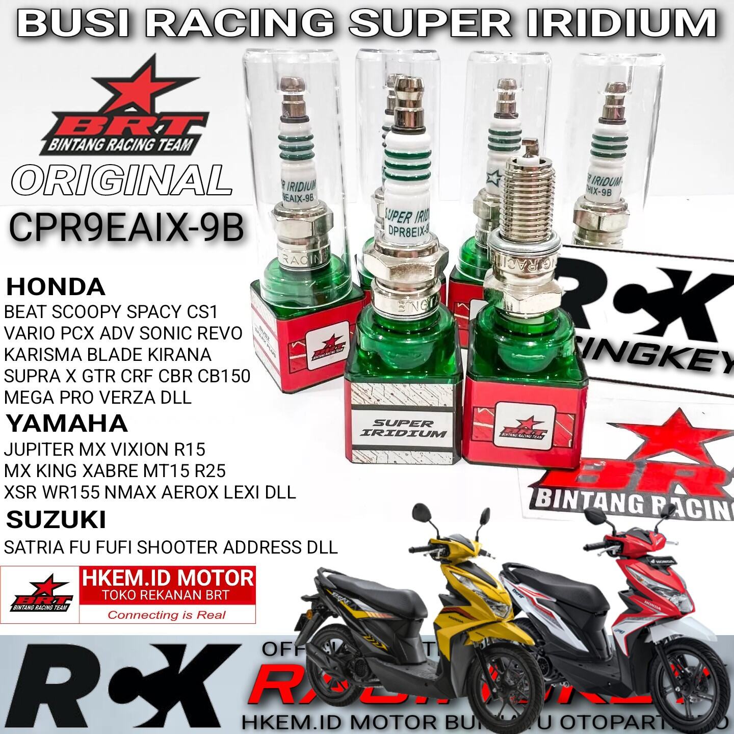 BUSI BEAT DELUXE SCOOPY VARIO 110 125 150 ADV PCX SPARK PLUG IRIDIUM