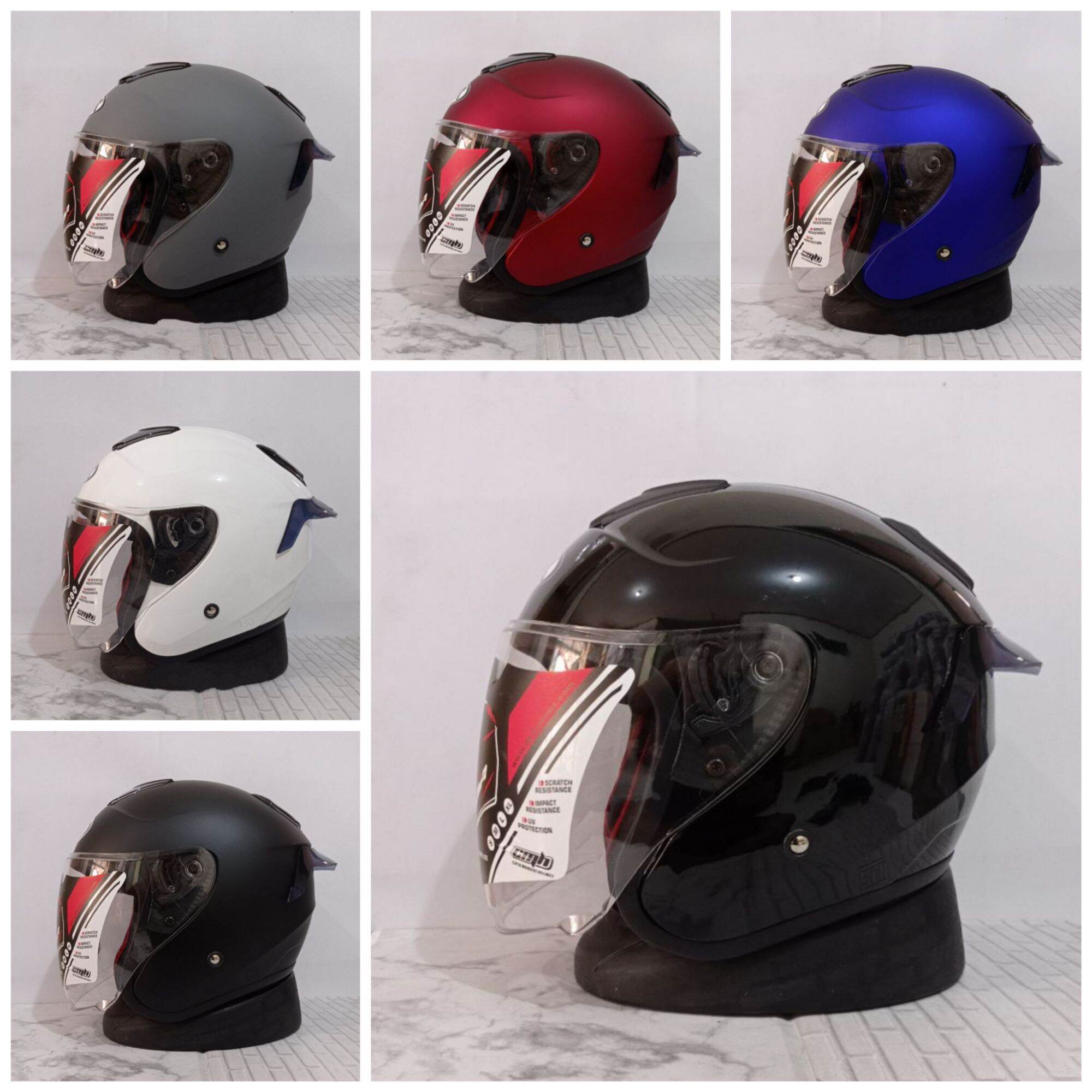 Helm Dyr Kyoto Solid Pakai Spoiler Lazada Indonesia