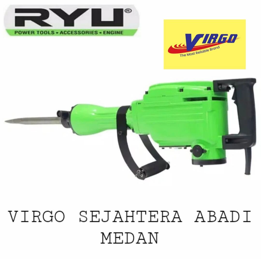 RDH50 DEMOLITION JACK HAMMER MESIN BOR BOBOK BETON 15KG 15 KG RYU RDH