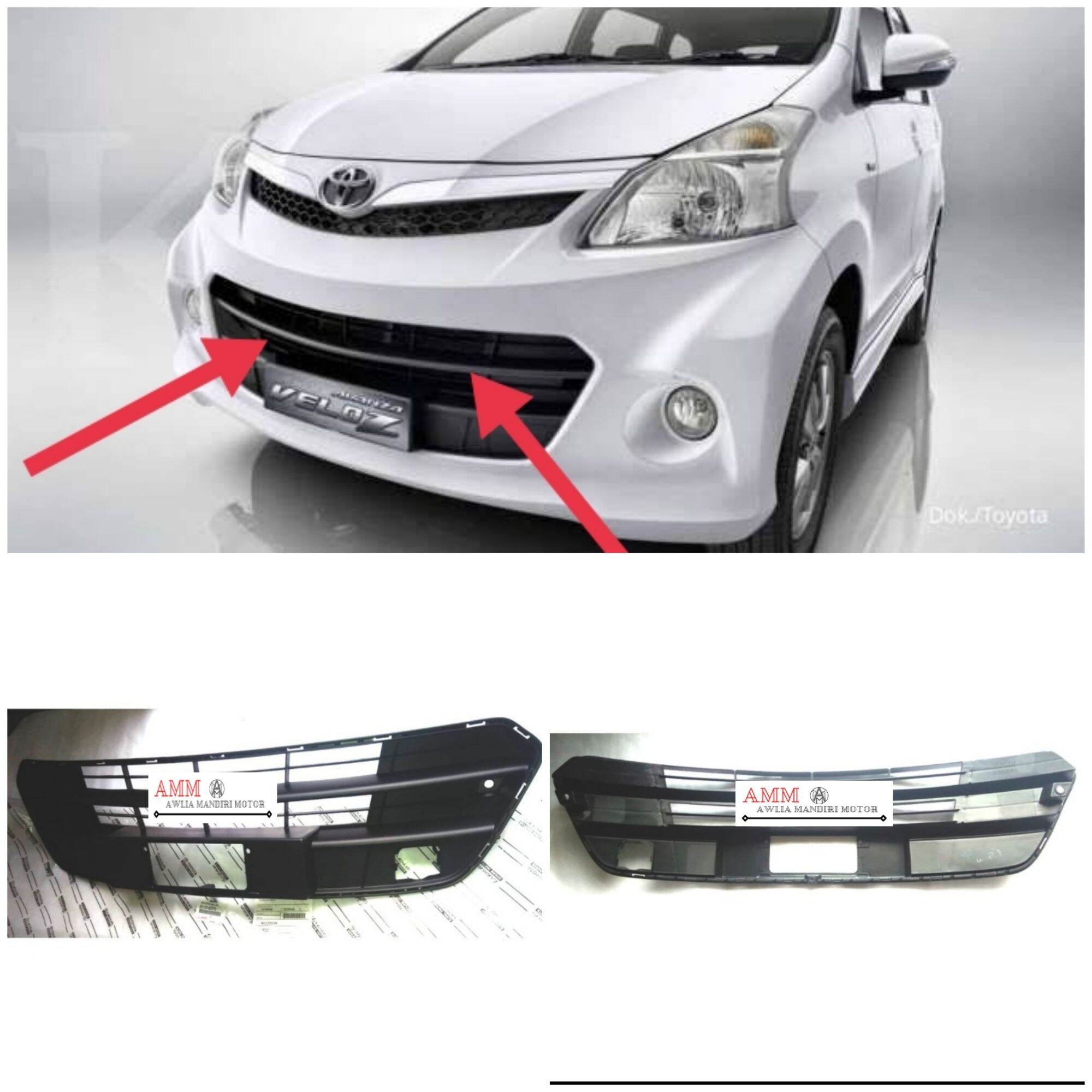 Grill RAM Grille Bumper Depan Toyota Avanza Veloz Tahun 2012 2015