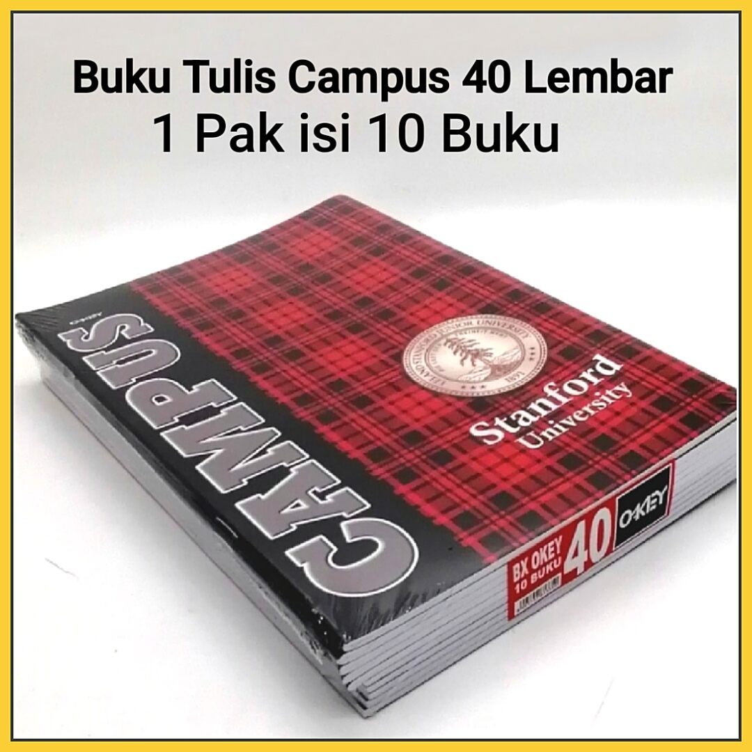 1 Pak Buku Tulis Campus 40 Lembar 36 Lembar Isi 10 Buku Lazada