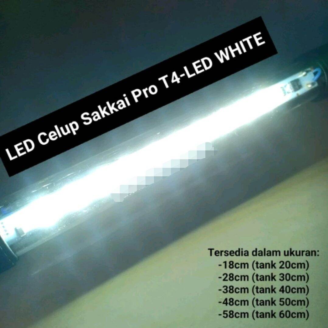 Lampu Aquarium Celup Sakkai Pro LED T4 20 White T4 20 3 Warna T4 20 2