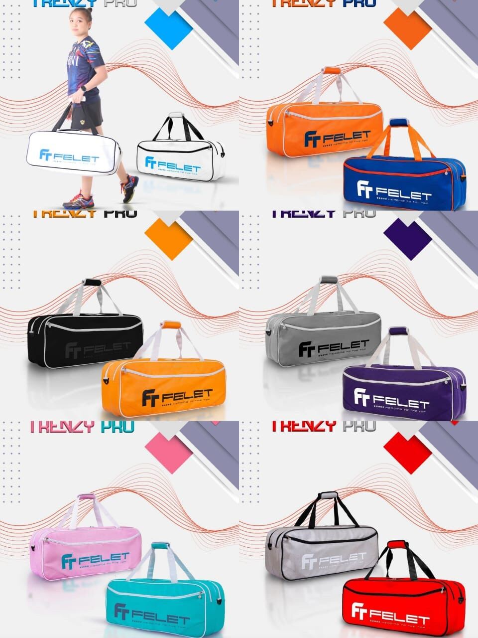 Tas Badminton Bulutangkis Felet Trenzy Pro Model Kotak Lazada Indonesia