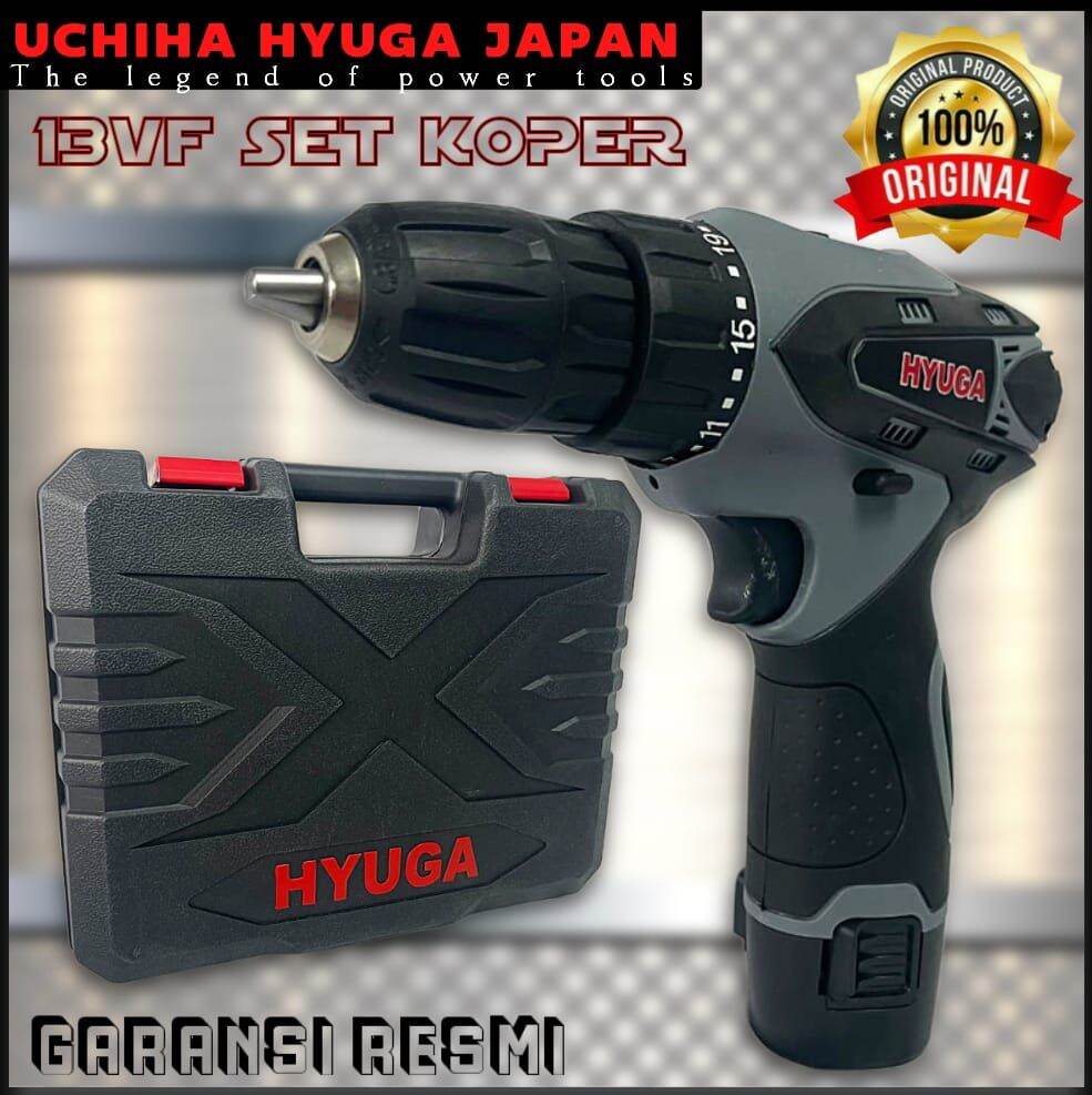 Bor Baterai Cordless Impact Drill Merk Uchiha Mm Type Vf Torsi