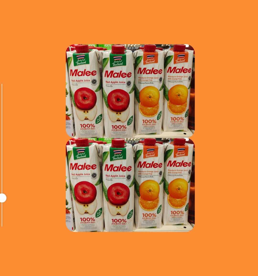 Malee Mandarin Orange Juice Liter Lazada Indonesia