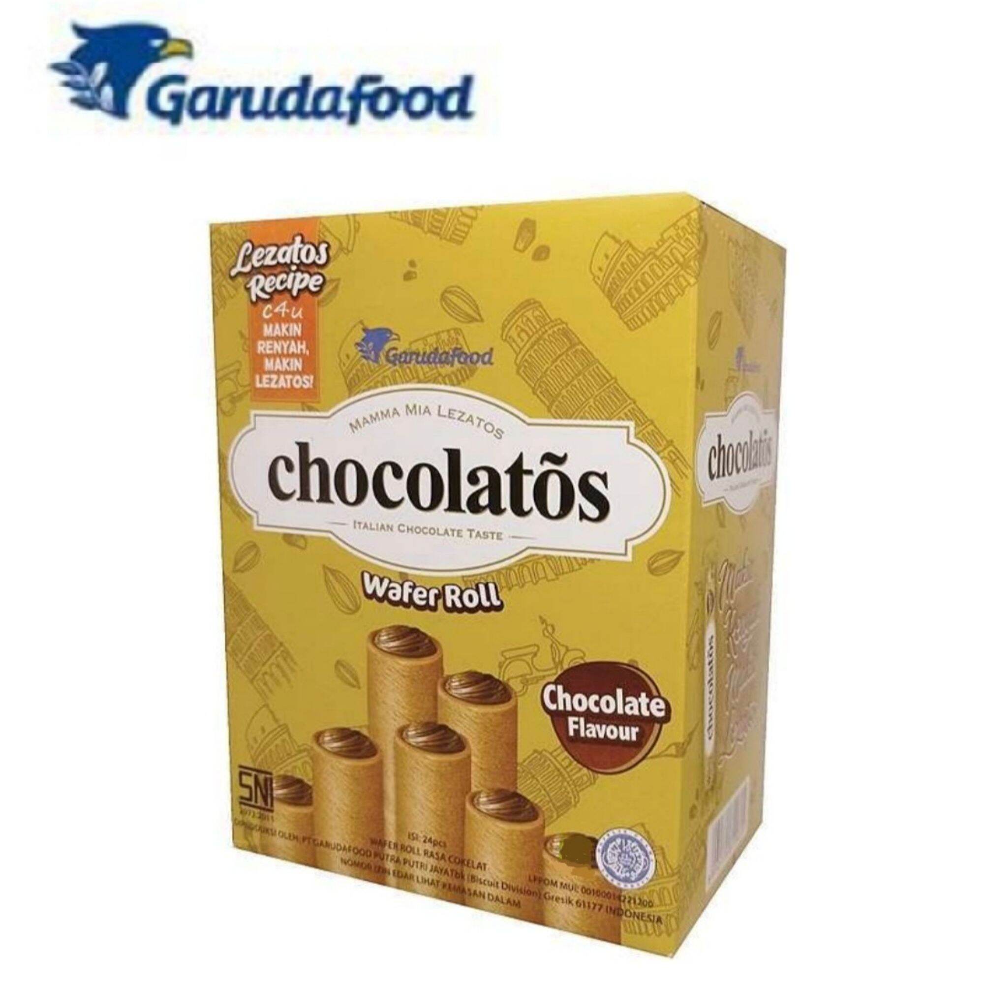 Chocolatos Wafer Roll 500 Latos 500 Box Garuda Chocolatos Box