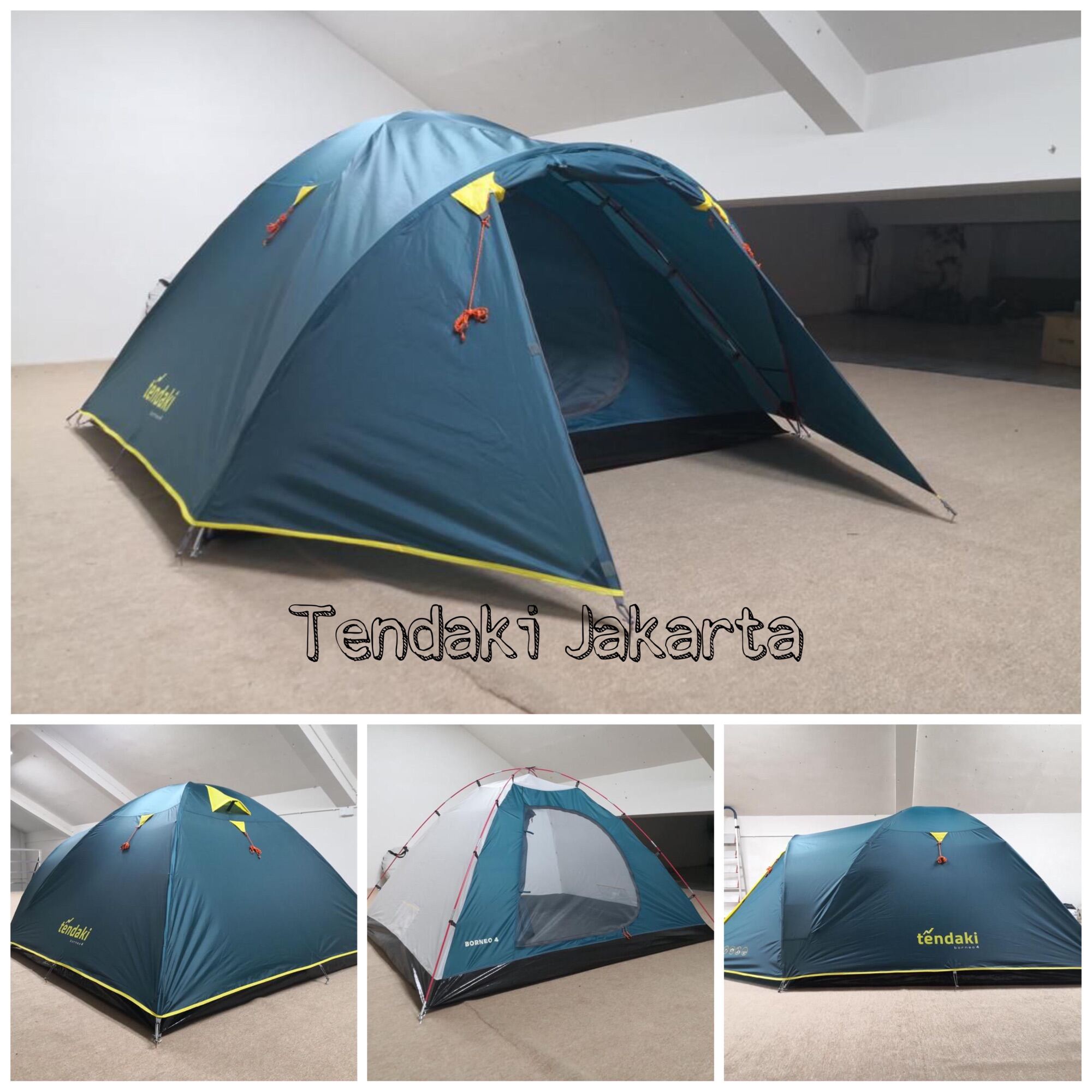 Tenda Camping Tendaki Borneo 4 Kapasitas 4 Orang Frame Fiber Lazada