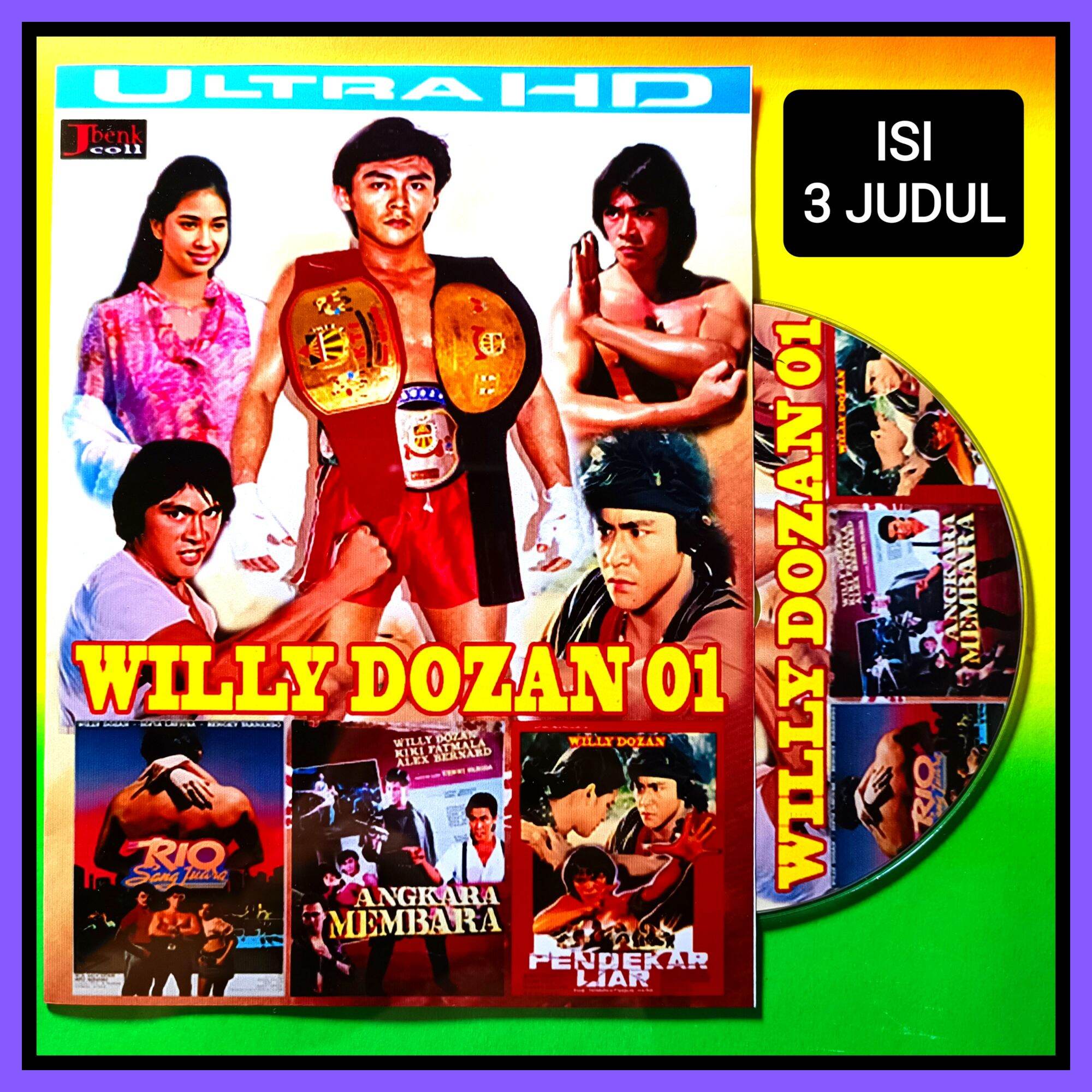 Kaset Film Aksi Indonesia Jadul Lawas Willy Dozan Koleksi Rio Sang