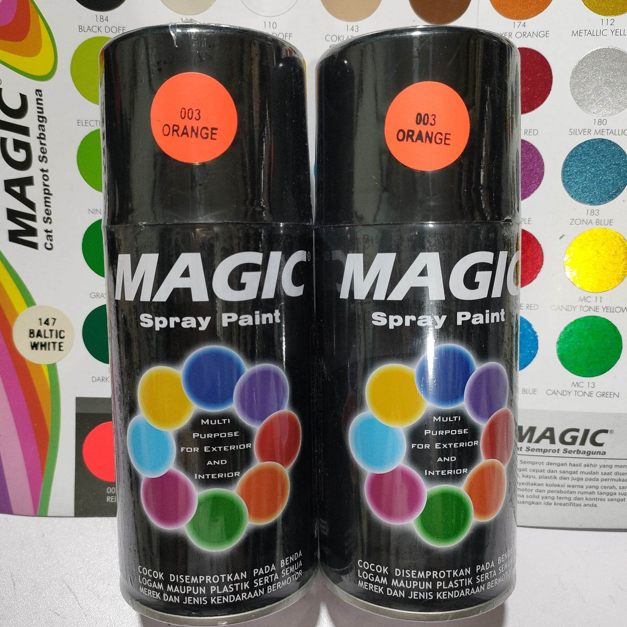 Magic Spray Paint Pilox Pilok Magic Stabilo Orange Oren 003 Oranye