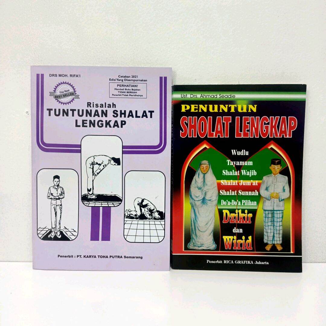 Paket 2 Buku Risalah Tuntunan Shalat Lengkap Penuntun Sholat Lengkap