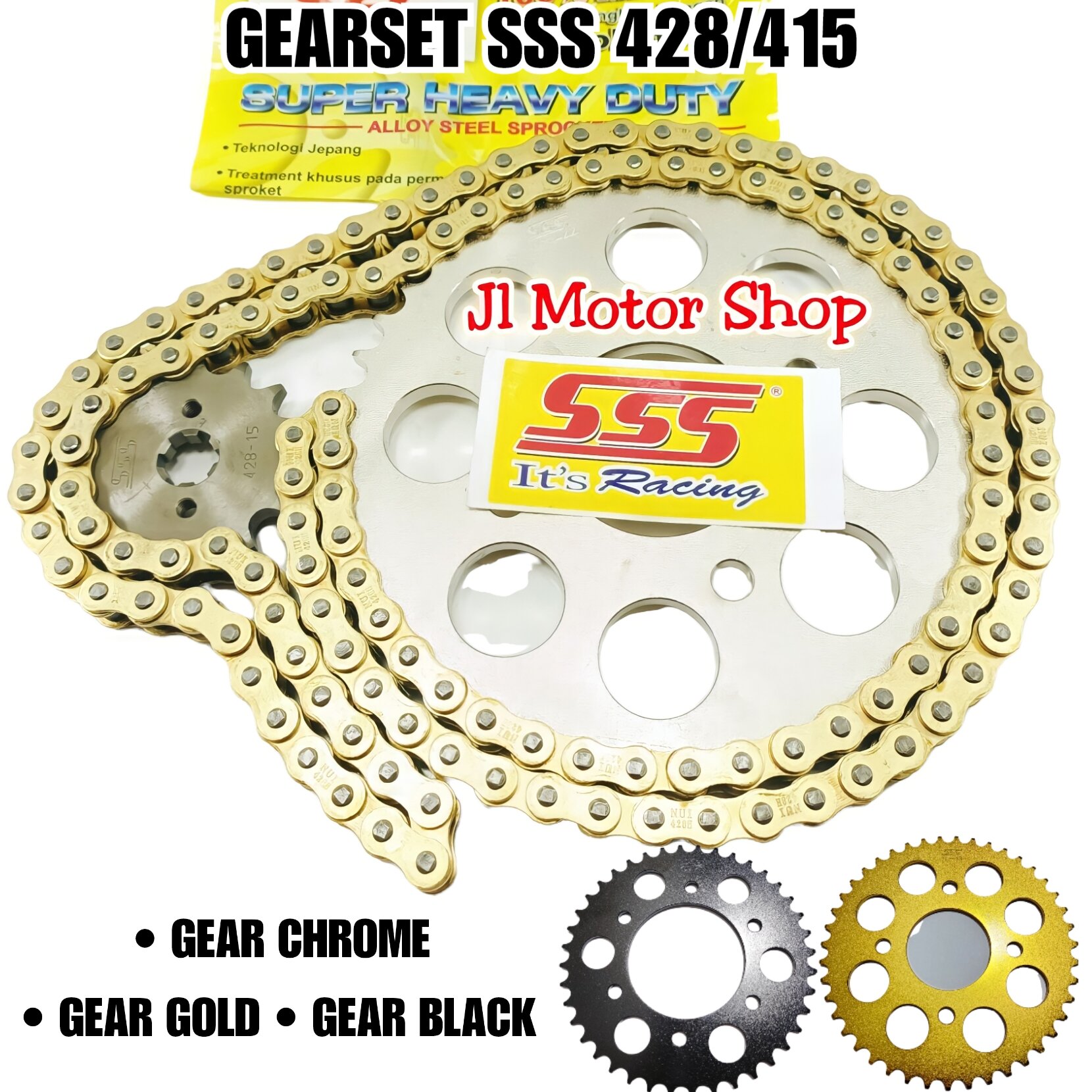 Gir Set Gearset Gear Set SSS 428 Satria Fu 150 GIR GEAR GEARSET SSS