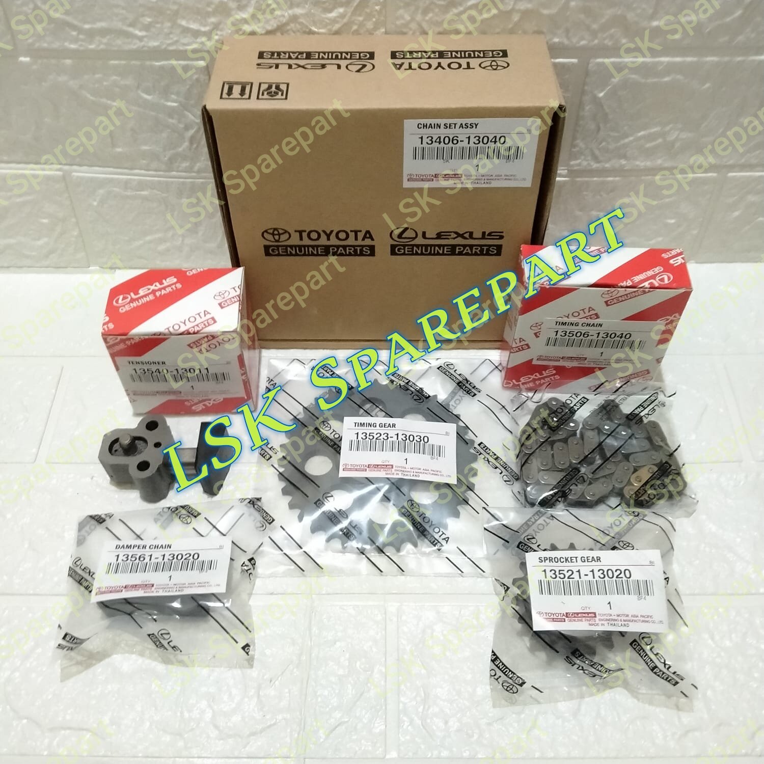 Timing Chain Set Assy Rantai Keteng Komplit Toyota Kijang K Super K