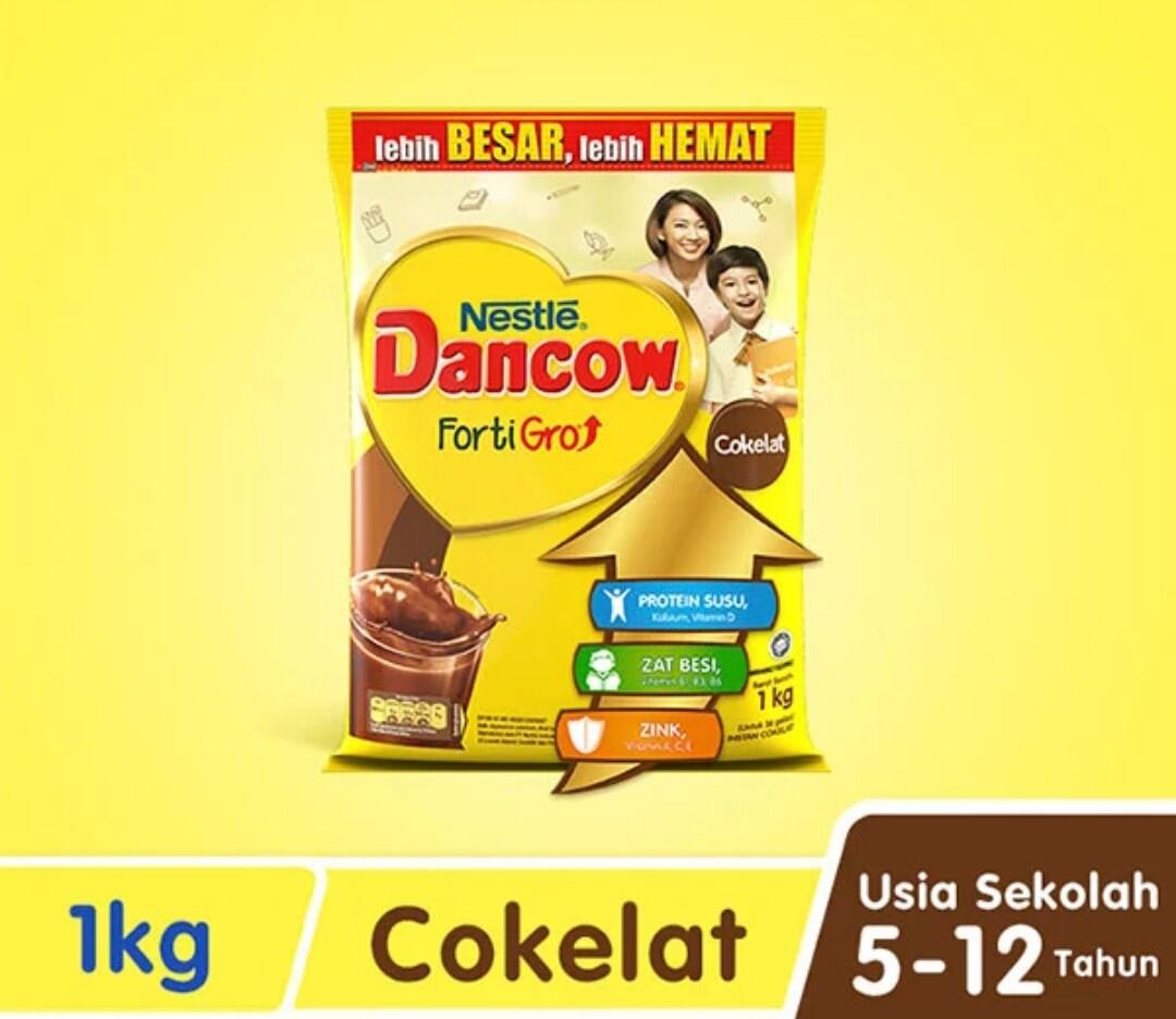 DANCOW Enriched Fortigro Susu Coklat BAG 1kg Lazada Indonesia