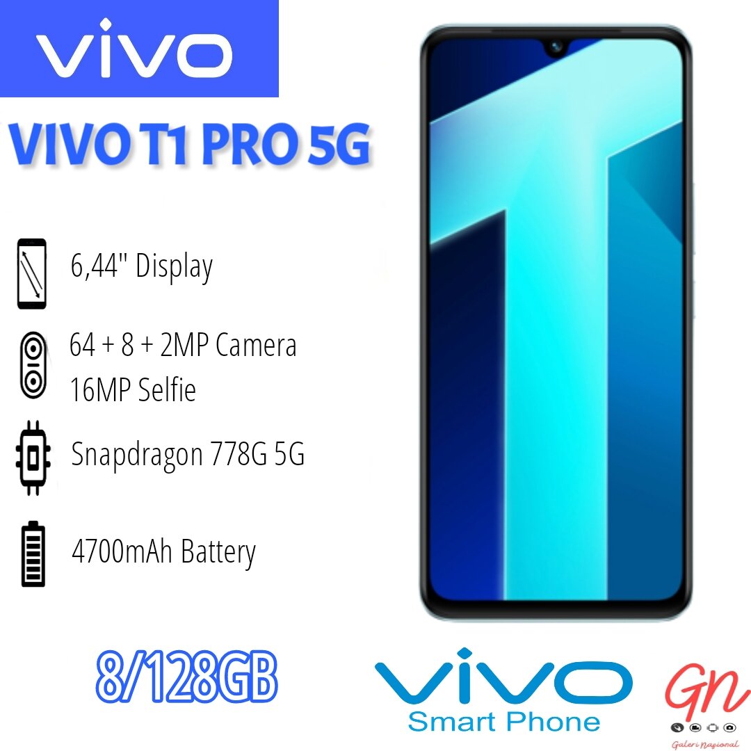 VIVO T1 PRO 5G 8 128GB GARANSI RESMI Lazada Indonesia