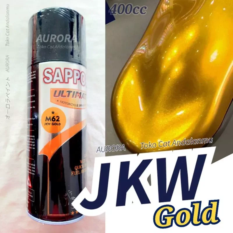 JAWA BALI Cat Pilok Sapporo M62 JKW Gold 400ml Emas Tua Gold Emas Mas