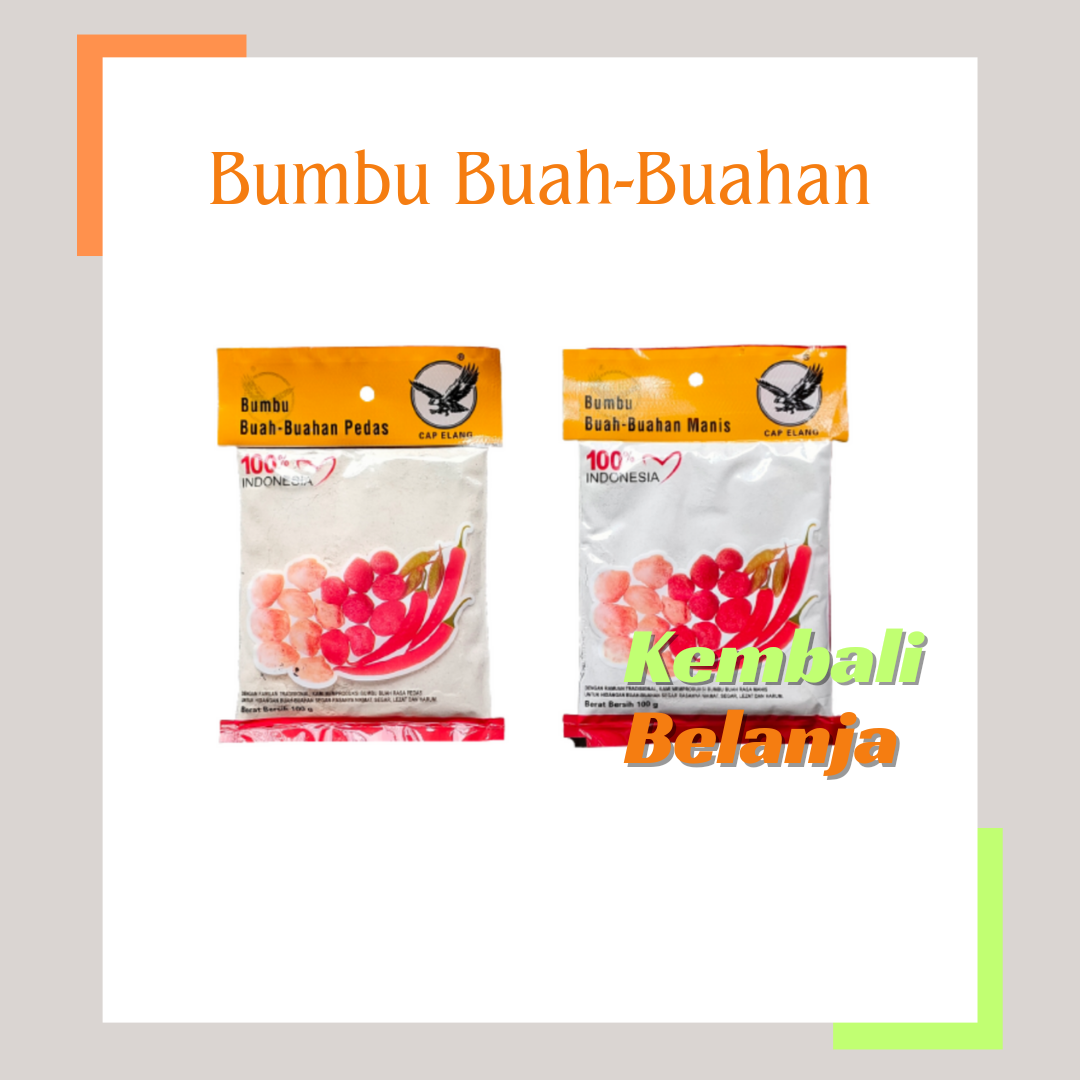 Bumbu Buah Buahan Cap Elang 100 Gram Bumbu Buah Pedas Bumbu Buah