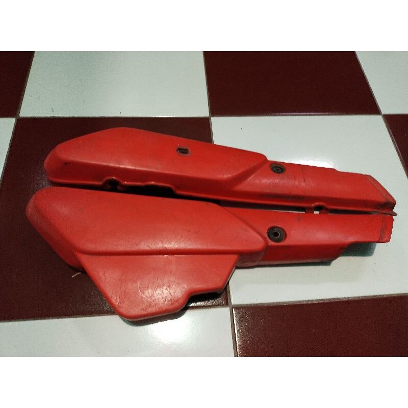 Cover Tutup Aki Yamaha Alfa Champ Original Merah 2nd Lazada Indonesia