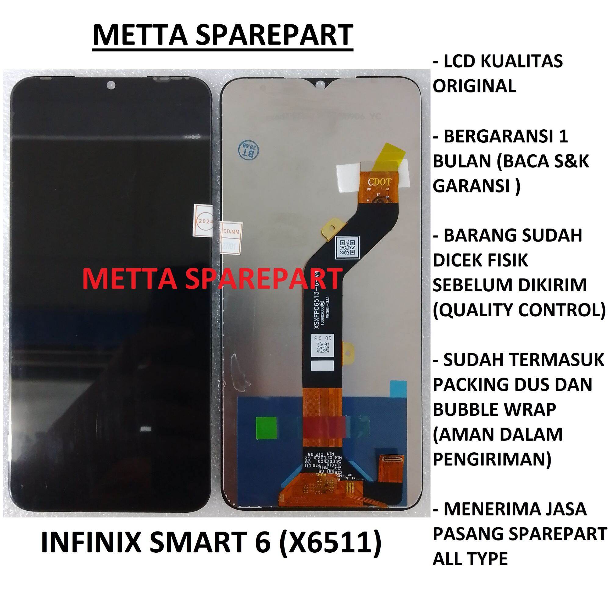 Original OEM LCD Touchscreen Infinix Smart 6 X6511 Lazada Indonesia