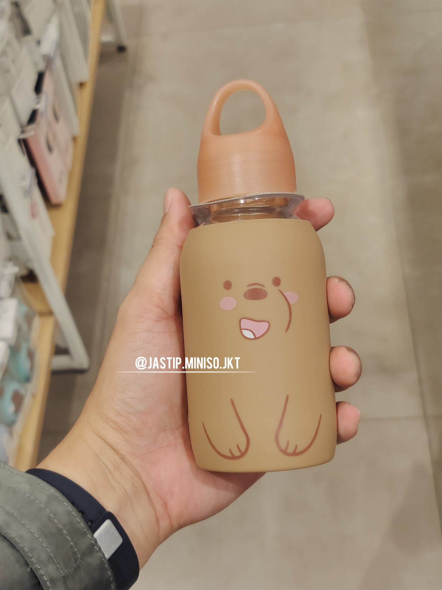 Miniso Botol Minum Kaca We Bare Bears Ml Lazada Indonesia