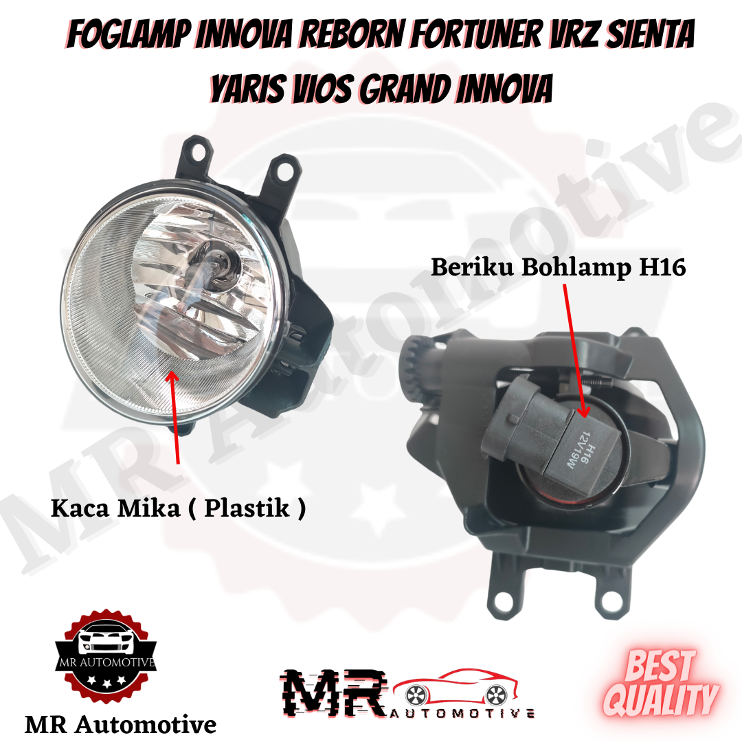 FogLamp Fog Lamp Lampu Kabut Grand Innova Yaris Vios Innova Reborn