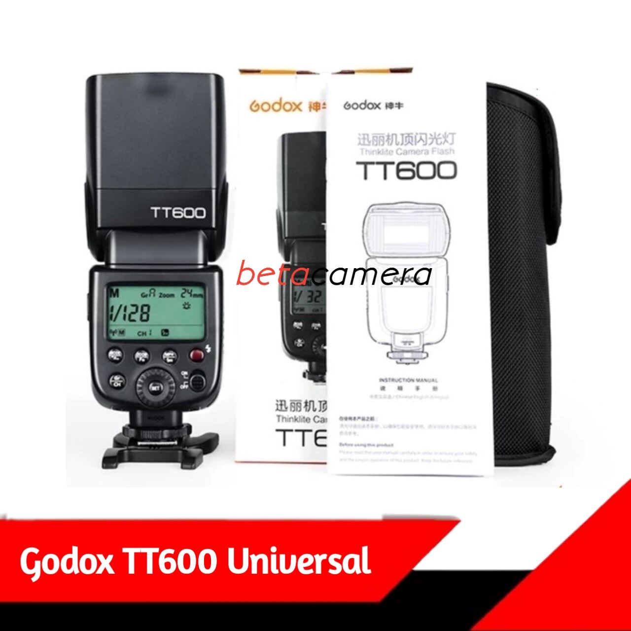 Godox Thinklite Camera Flash Tt Ii Trigger Bonus Diffuser Flash