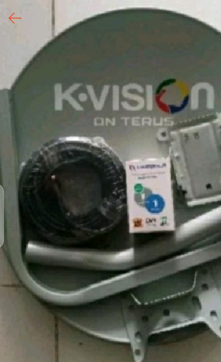 Dish Parabola Ku Band K Vis Ion Lengkap Dengan Kabel Lnb Ukuran 45cm