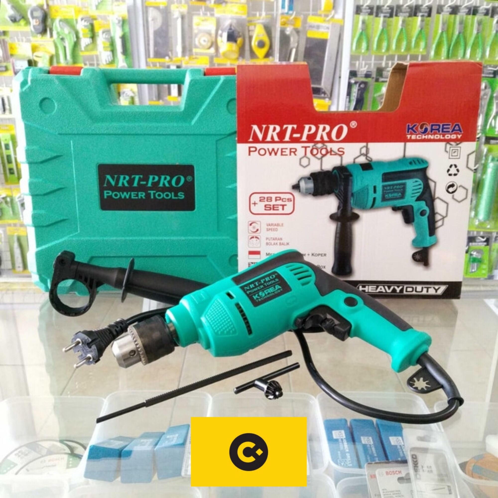 Mesin Bor Mm Paket Set Nrt Pro Hd Nrt Pro Tangan Impact Drill