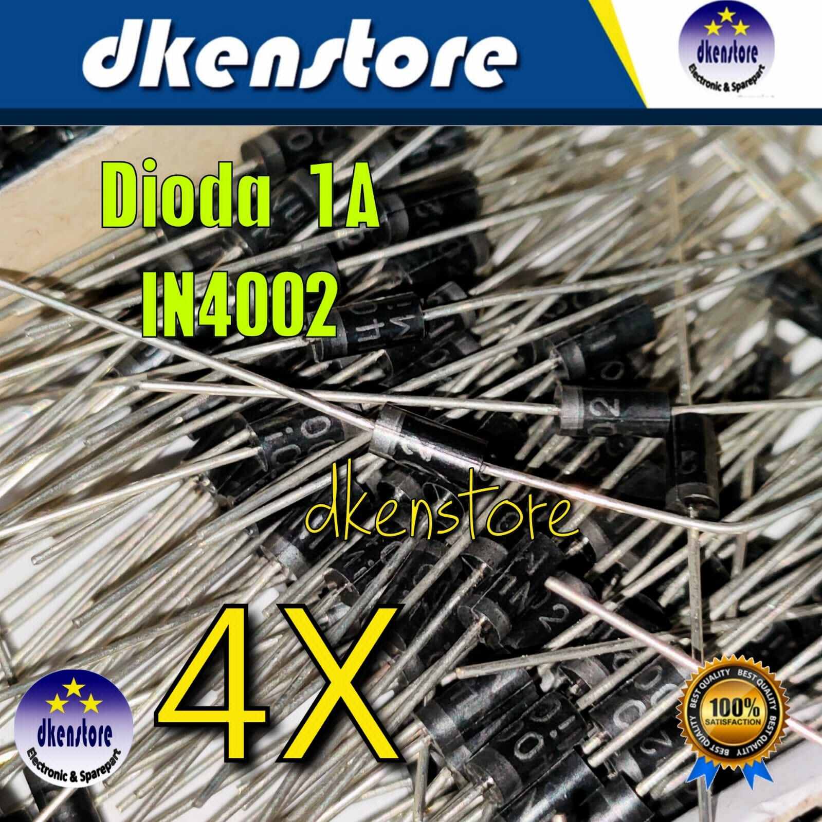 4X Dioda 1A IN4002 Diode 1 Ampere Lazada Indonesia