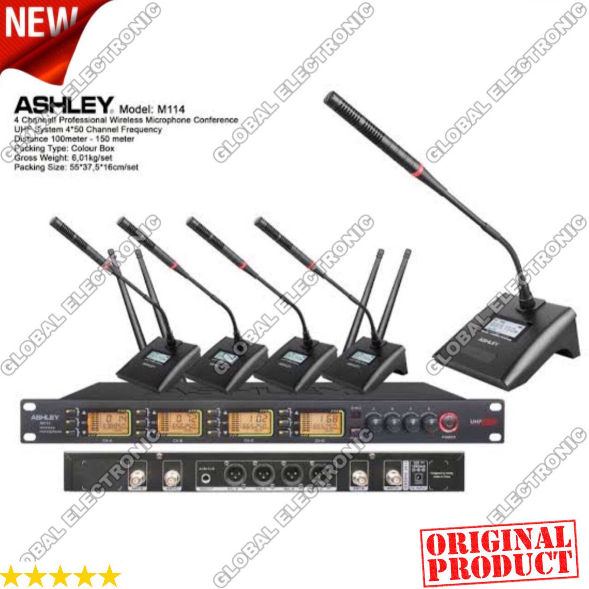 Mic Wireless Conference Podium Ashley M Multi Channel Original