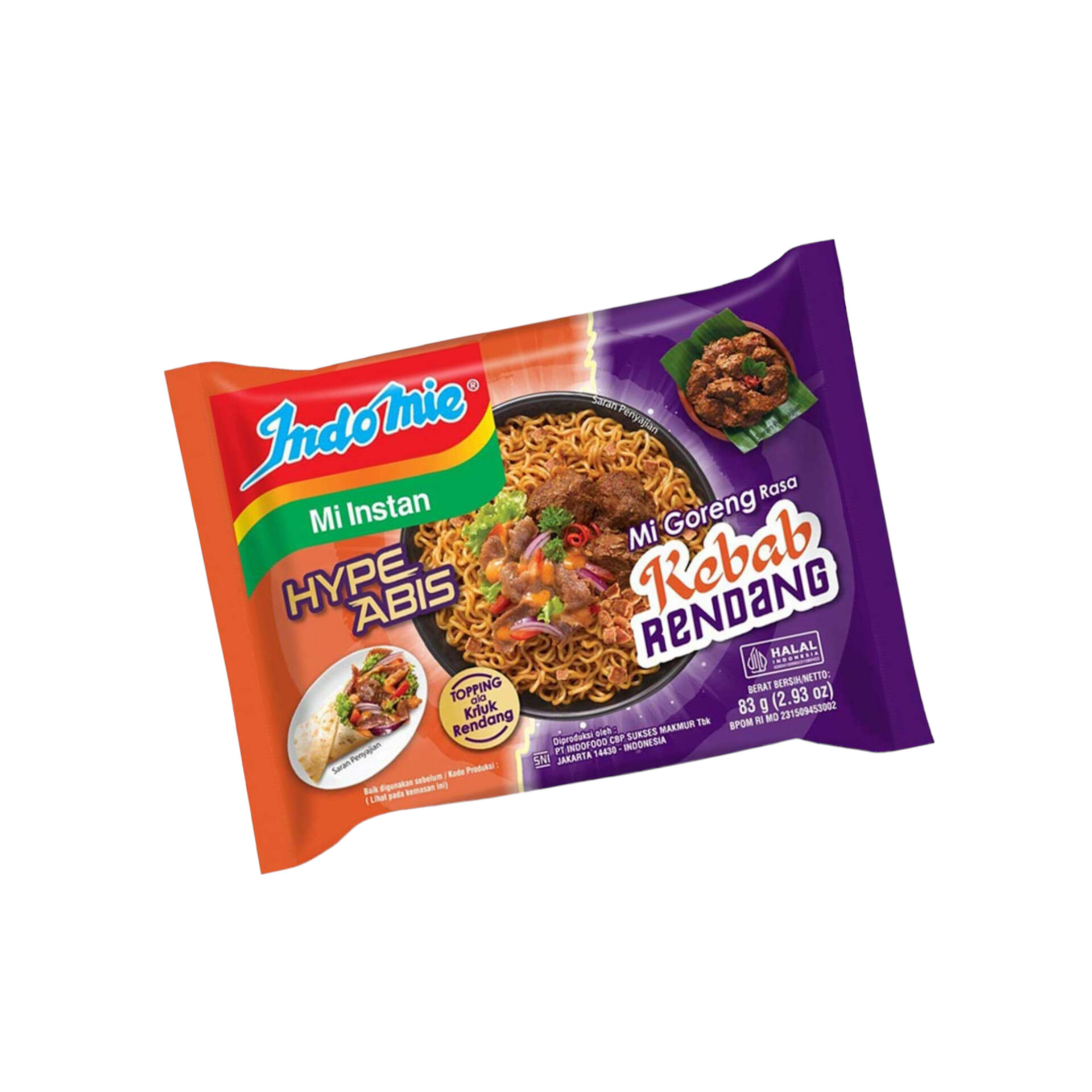 Indomie Hype Abis Mie Goreng Kebab Rendang 83 Lazada Indonesia