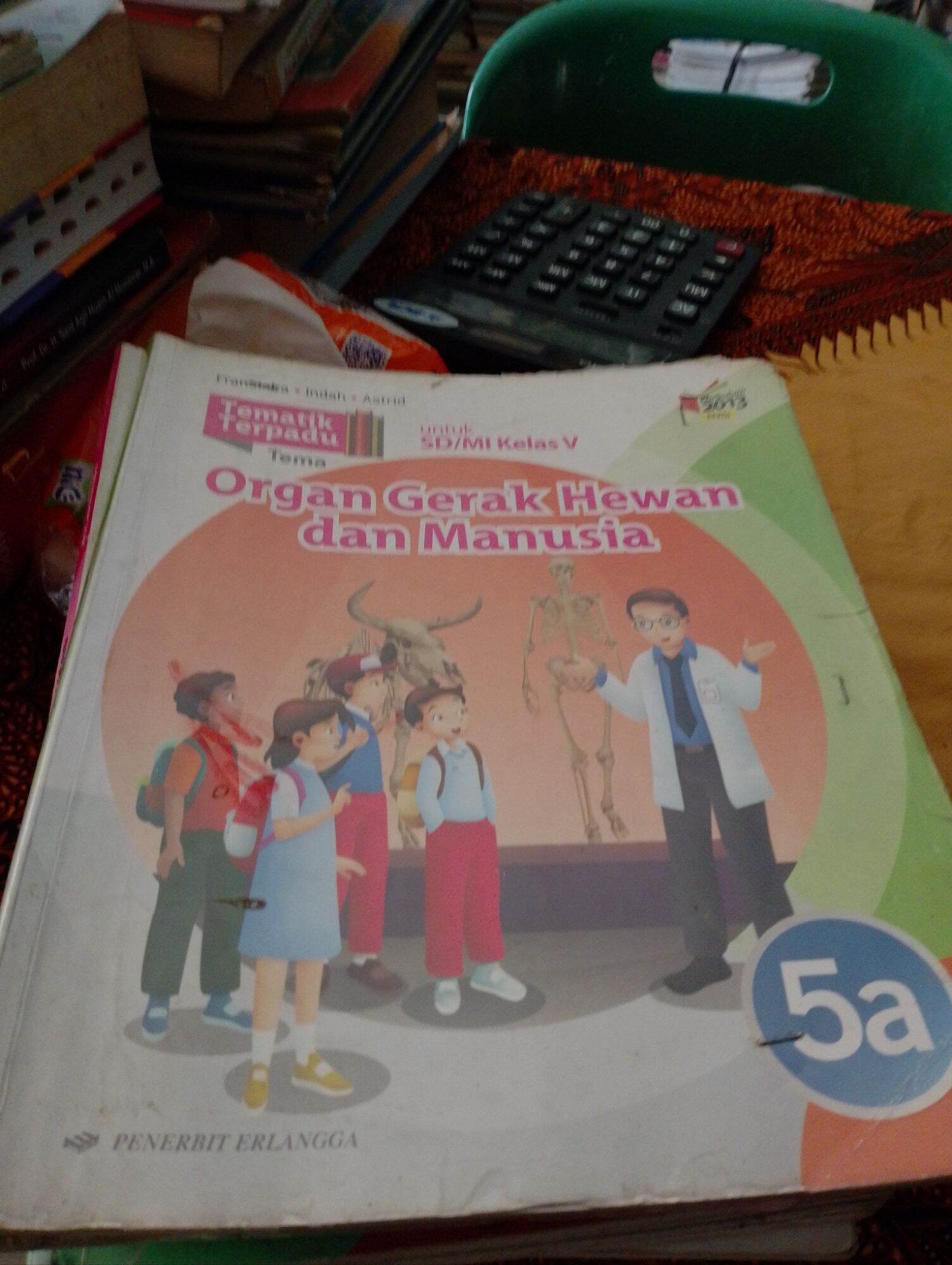 Buku Tematik Terpadu Organ Gerak Hewan Dan Manusia Sd Kelas A Lazada