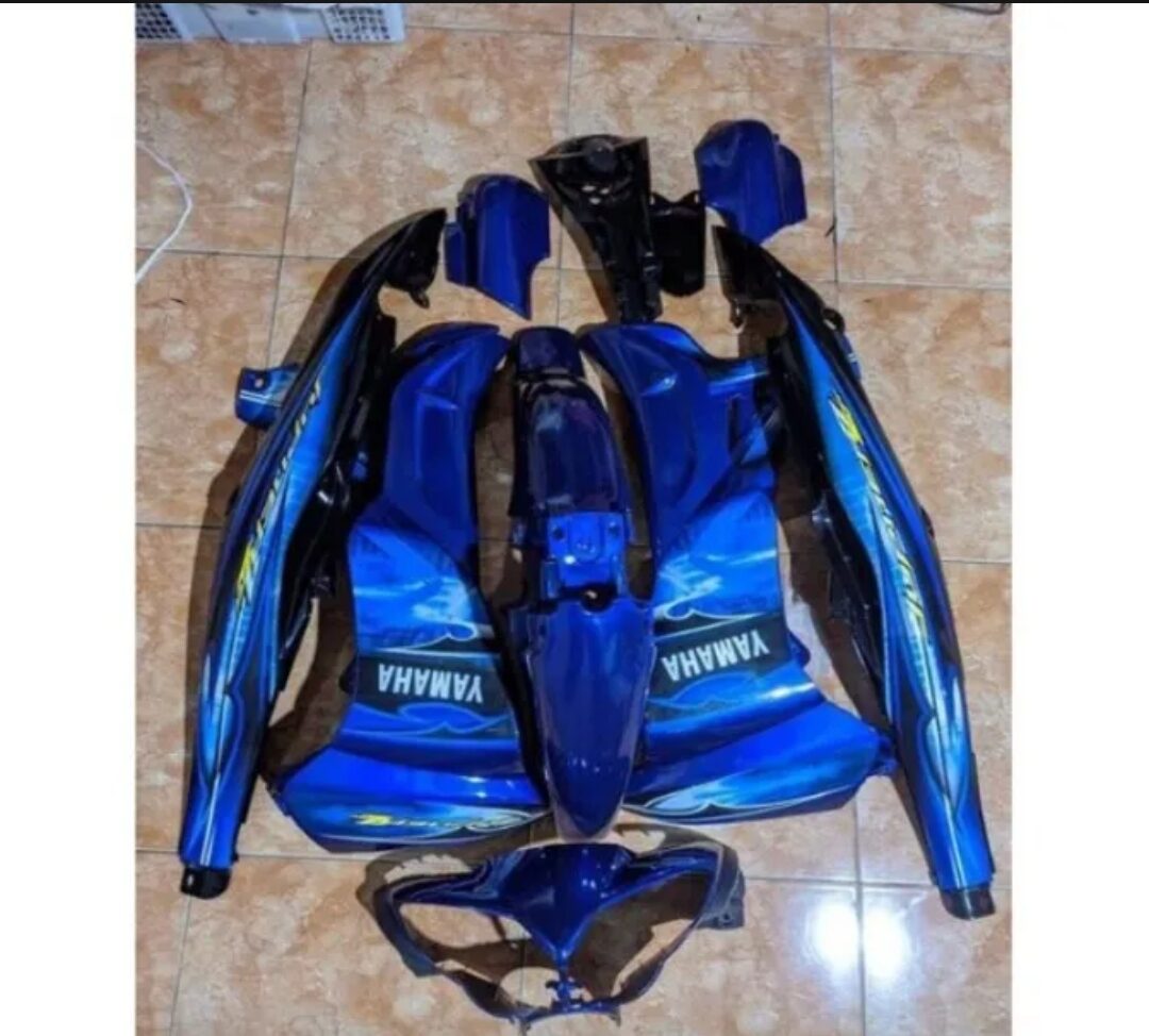 Cover Body Bodi Halus Yamaha Jupiter Z New Burhan Fullset Model Biru