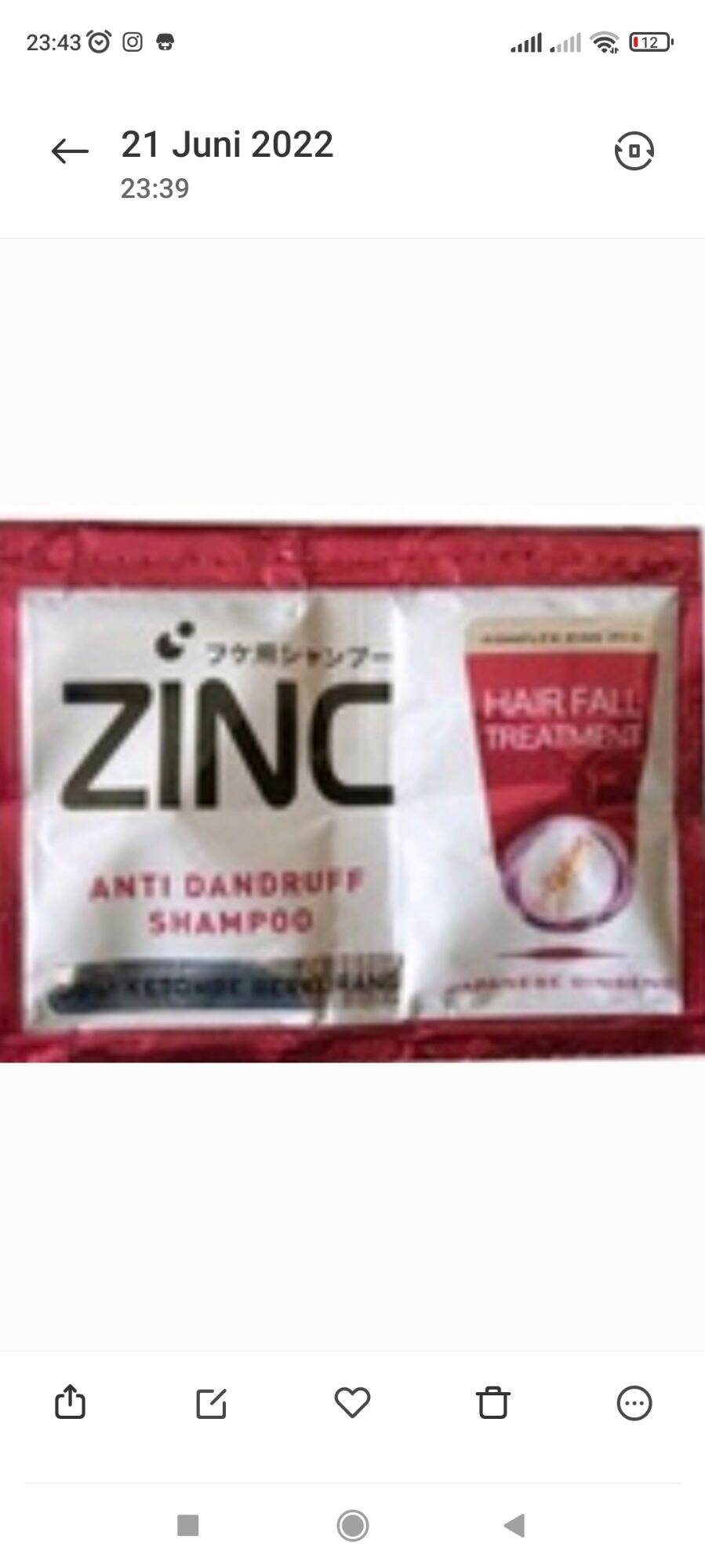 Shampoo Zinc Sachet Isi Pcs Lazada Indonesia