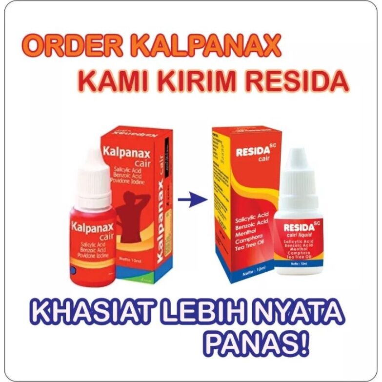 BISA COD 100 ORIGINAL KALPANAX CAIR RESIDA CAIR 10 ML PENGGANTI