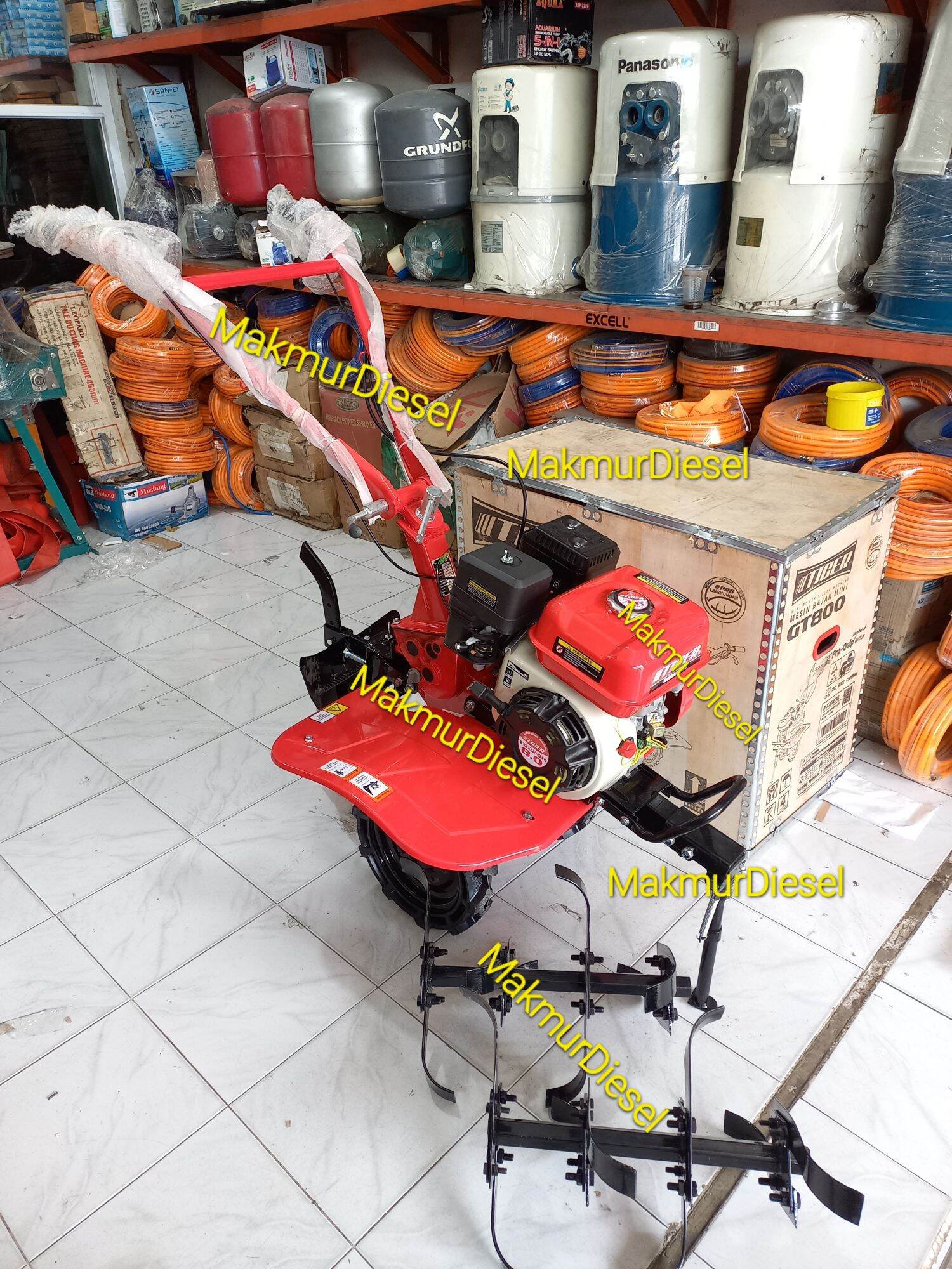 Mesin Traktor Bajak Sawah Mini TIGER GT800 Mini Power Tiller Lazada