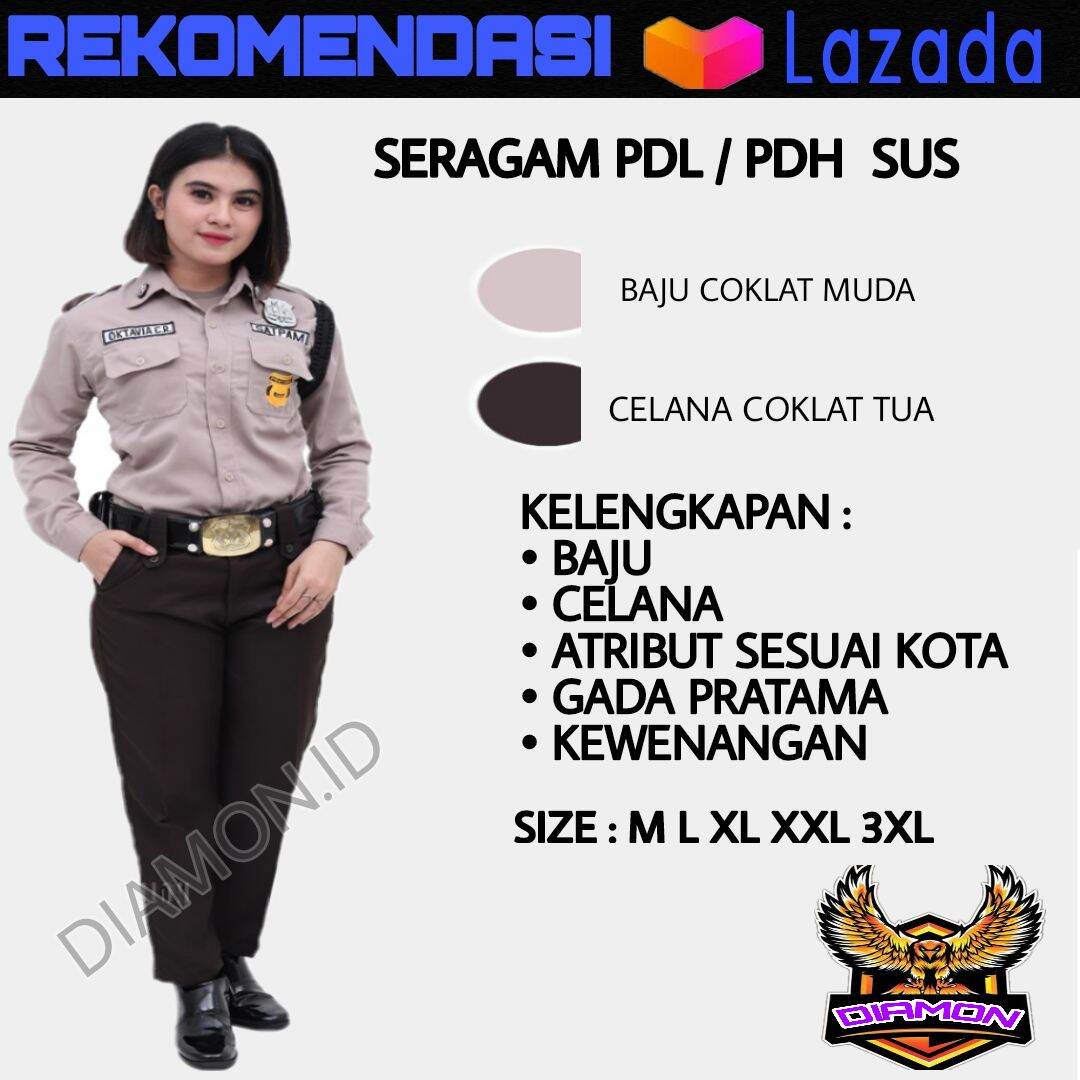 Baju Seragam Satpam Security Terbaru Secwan Pdh Pdl Sus Pdh Lengan