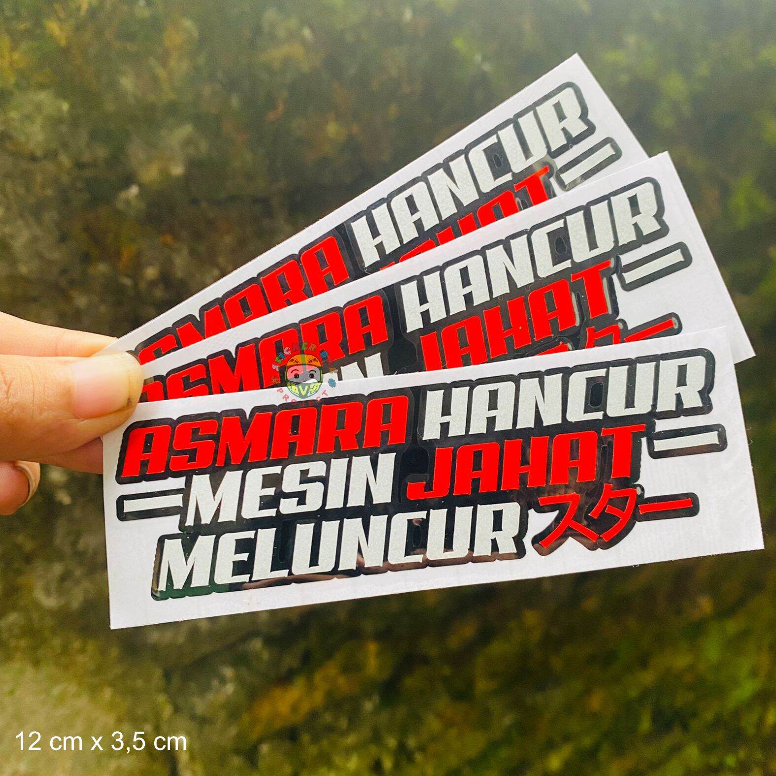 Sticker Asmara Hancur Cutting Sticker Viral Lazada Indonesia