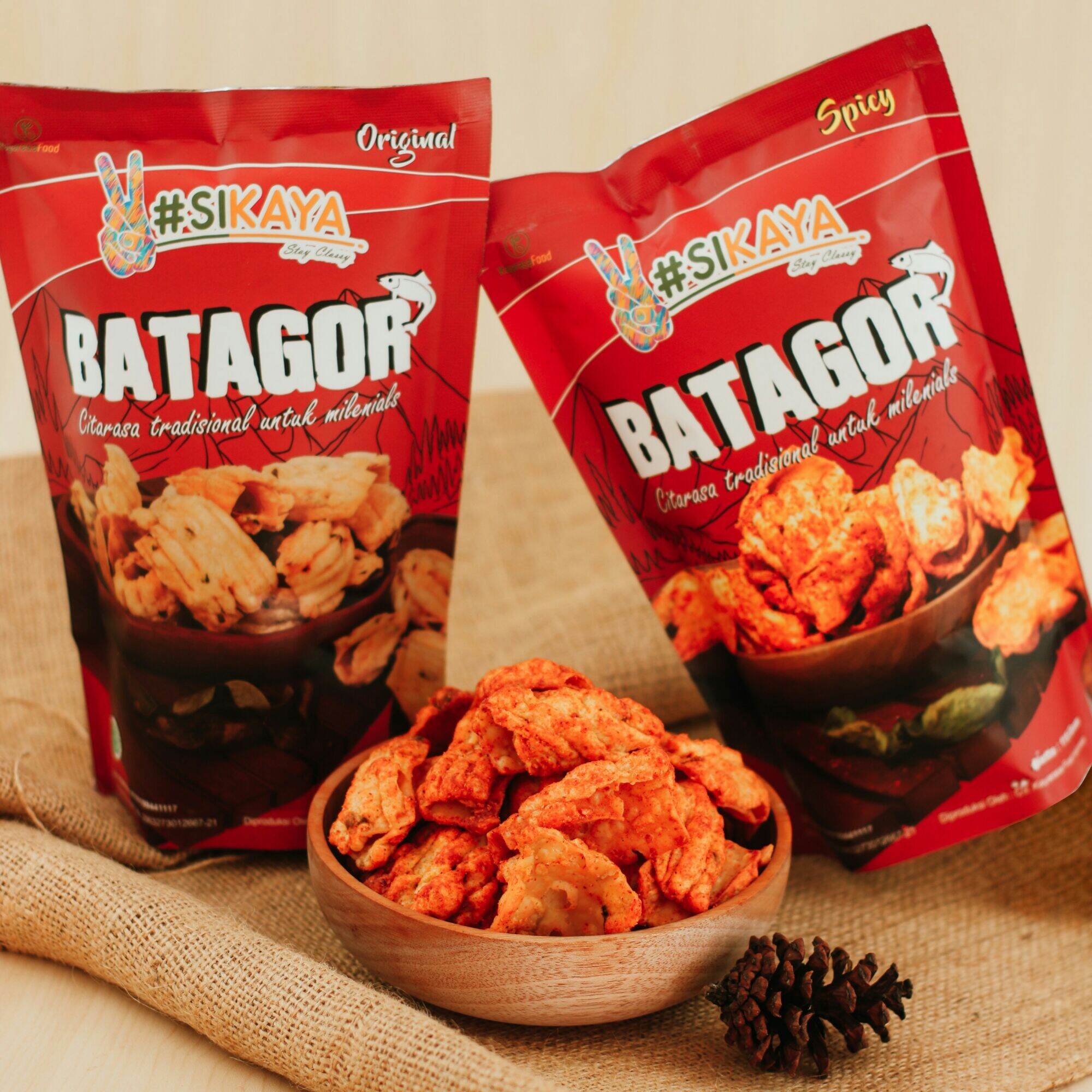 Batagor Ikan Kering Pedas Sikaya Snack Oleh Oleh Khas Bandung Lazada